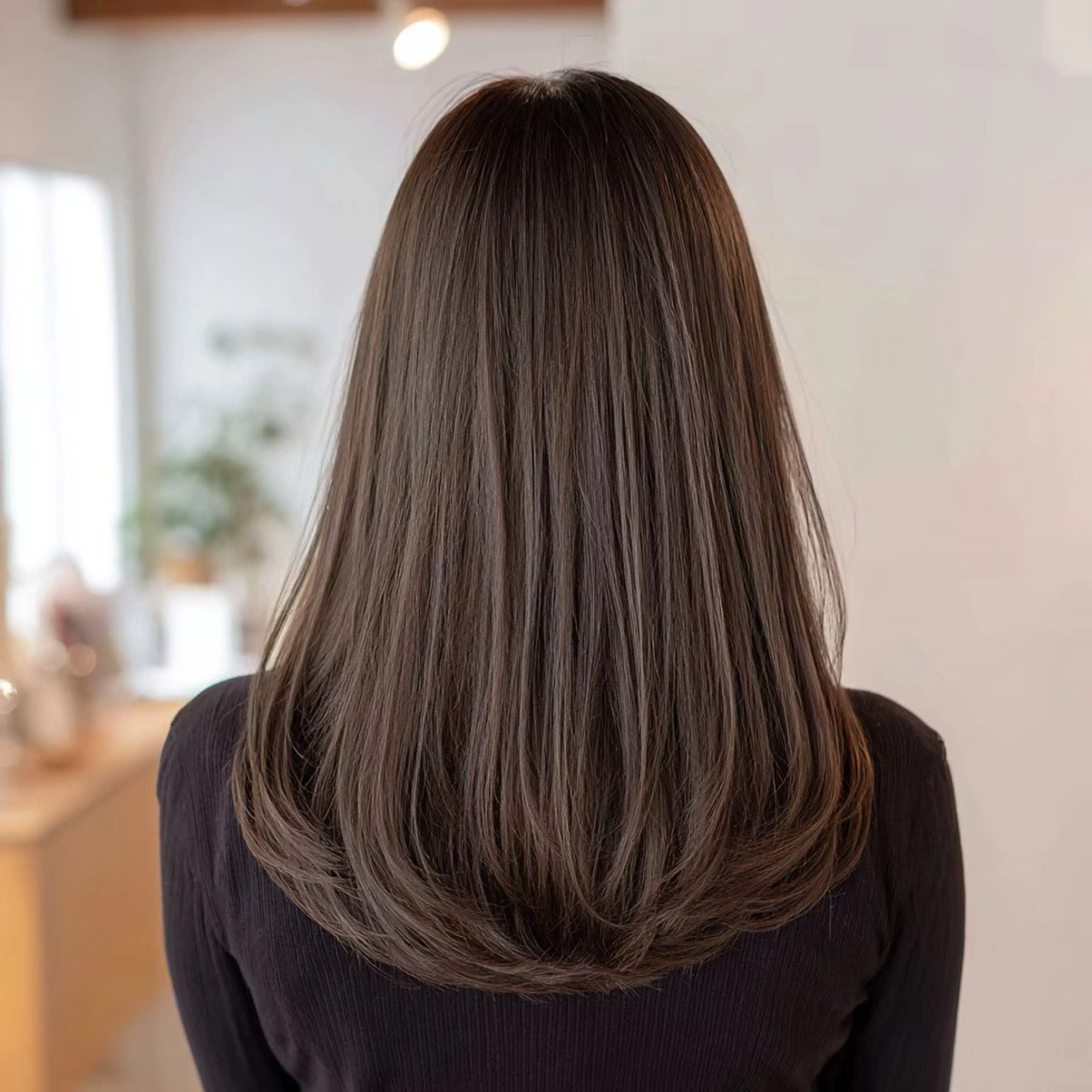 ロング カラー ブリーチ イルミナカラー ブリーチなしカラー 髪質改善 レイヤーカット ヘアカラー トリートメント 🌈髪質改善💕 縮毛矯正✨青木まで✨のヘアスタイル