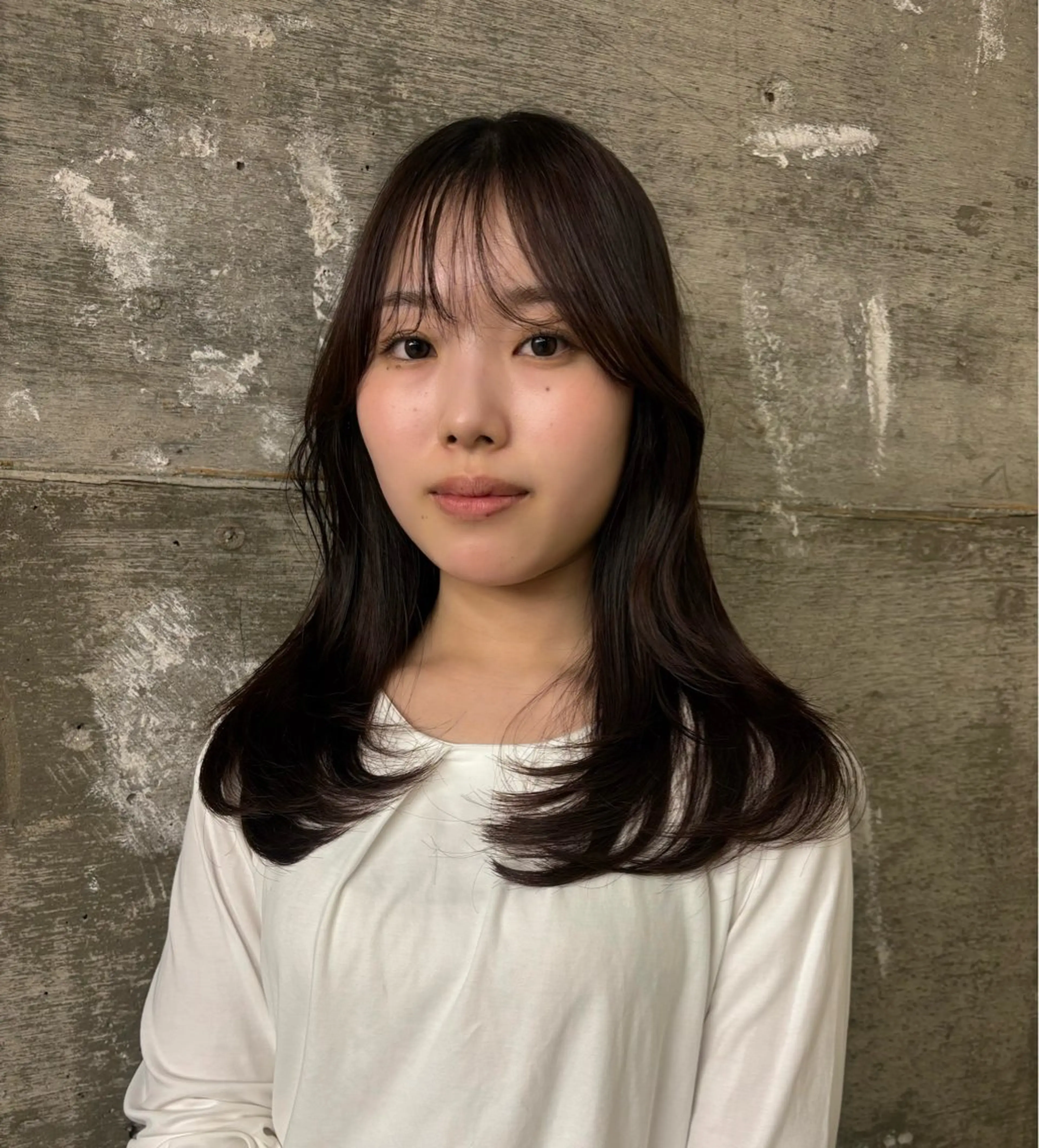 セミロング レイヤーカット カット 森住 優香のヘアスタイル