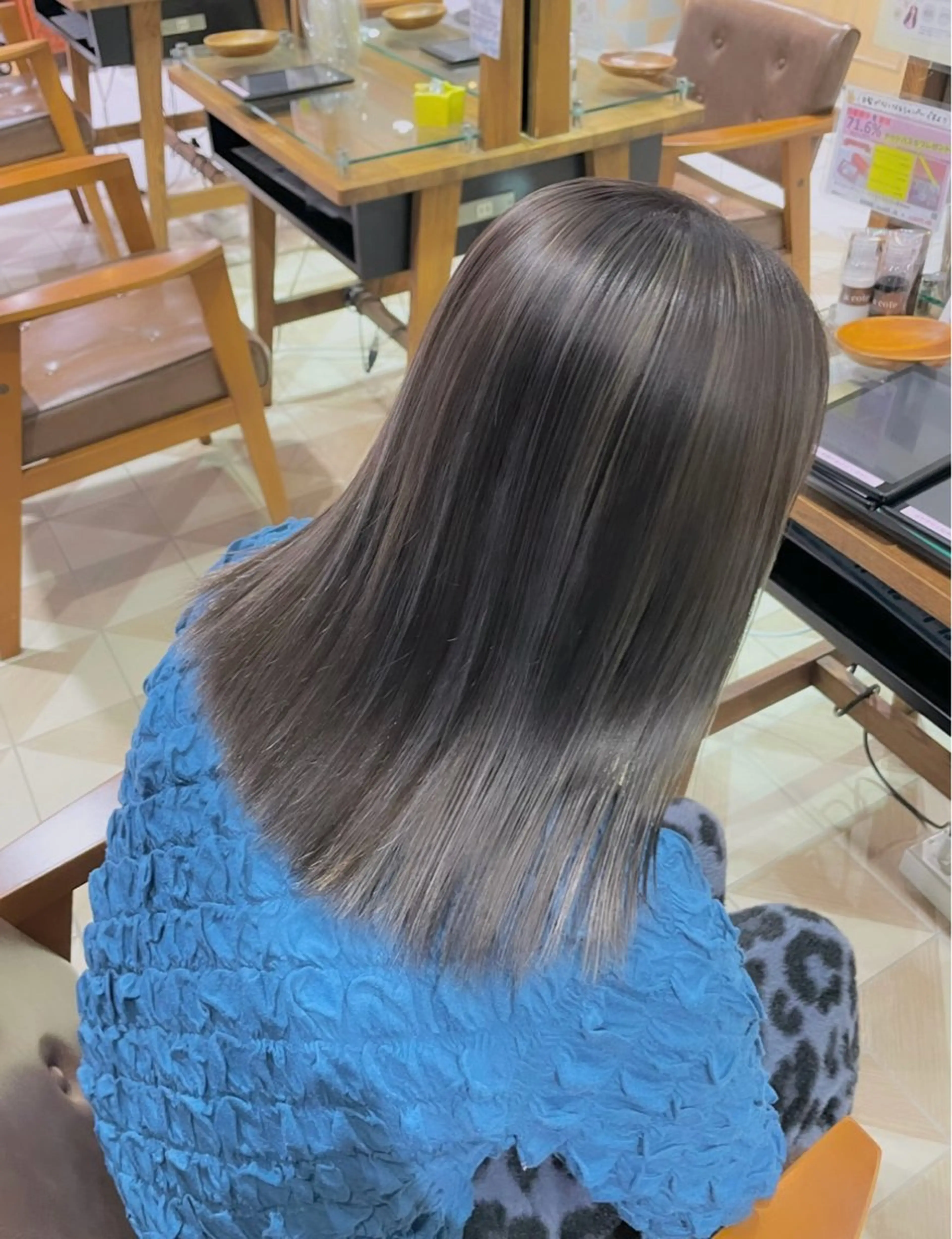 セミロング カラー ヘアカラー トリートメント ʜᴀʀᴜᴋᴀ♱メンズ ウルフ/ブリーチのヘアスタイル