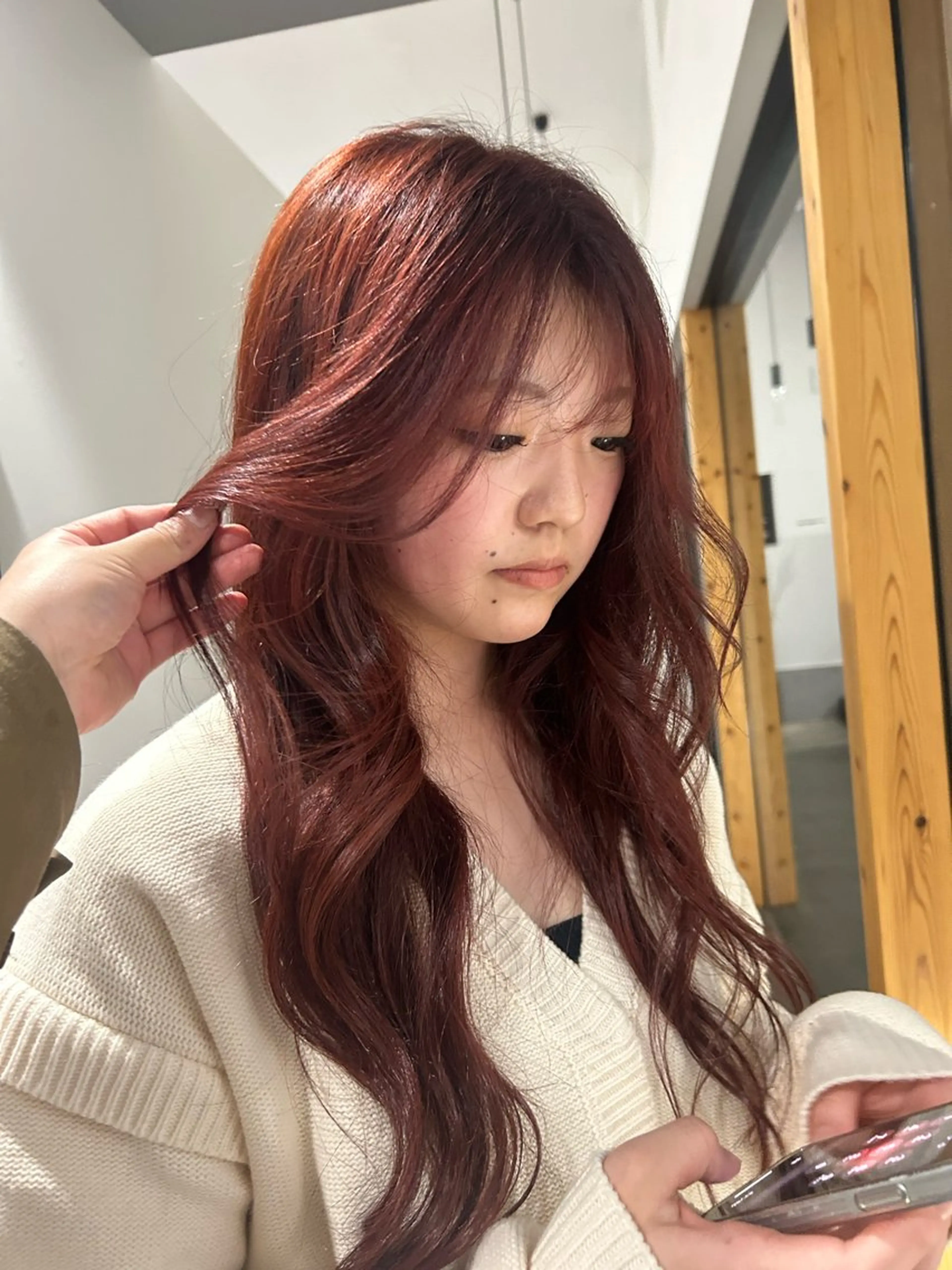 ロング カラー 船坂 詩乃のヘアスタイル