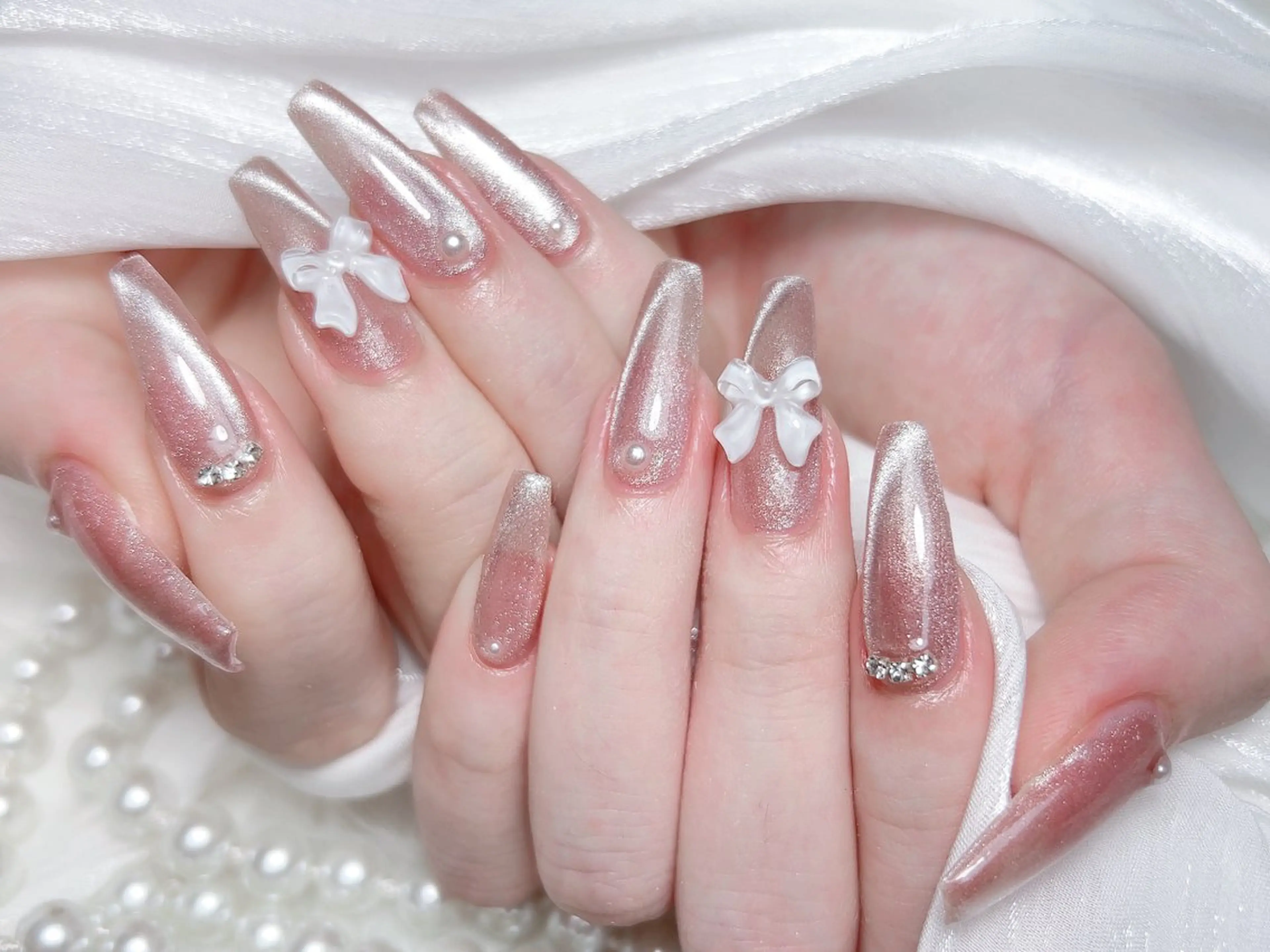 ネイル ハンドネイル M🌷nail 長さだし専門店のネイルデザイン