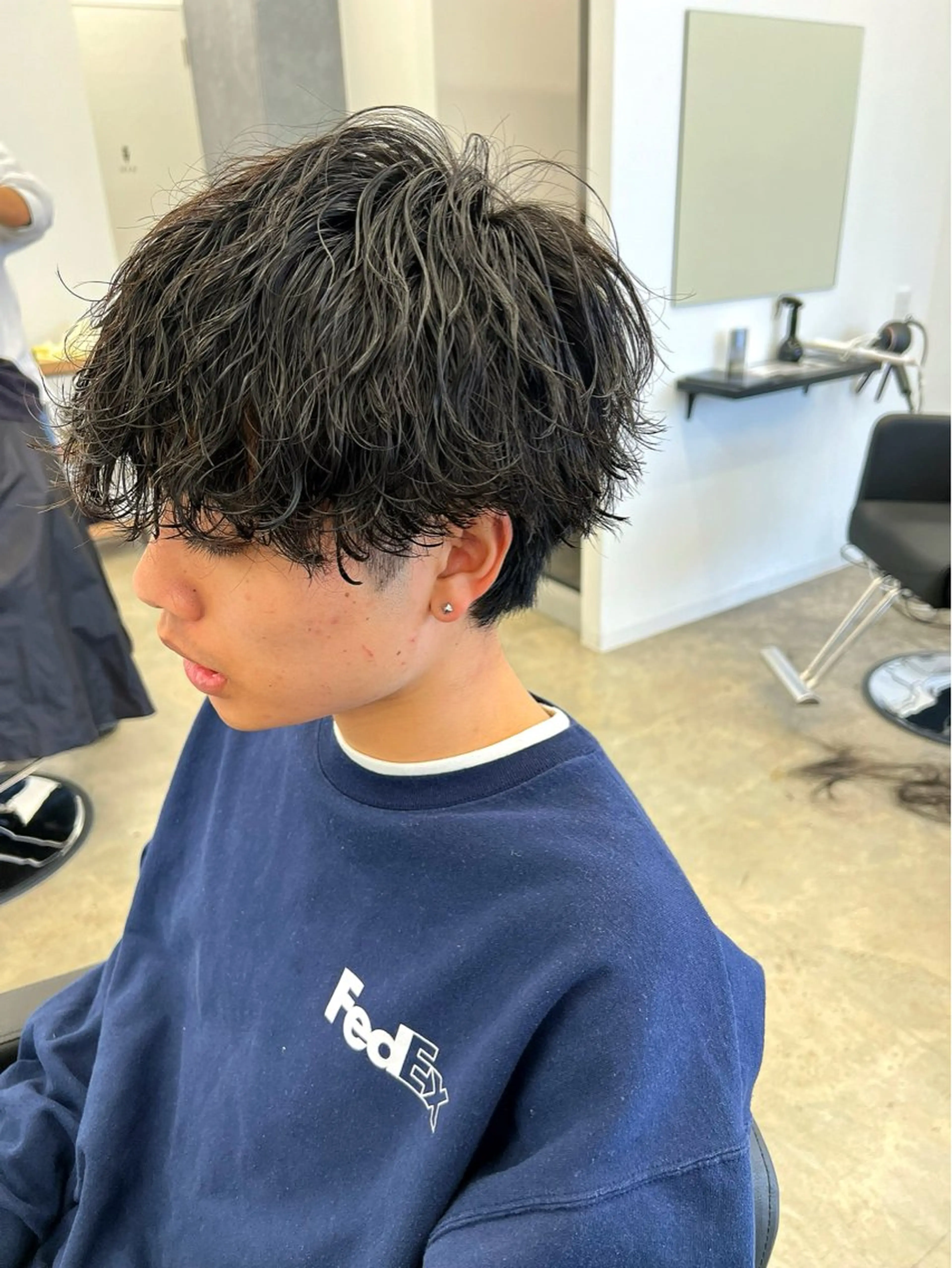 ショート パーマ メンズ カット パーマ メンズ特化美容師 井上大輔のヘアスタイル