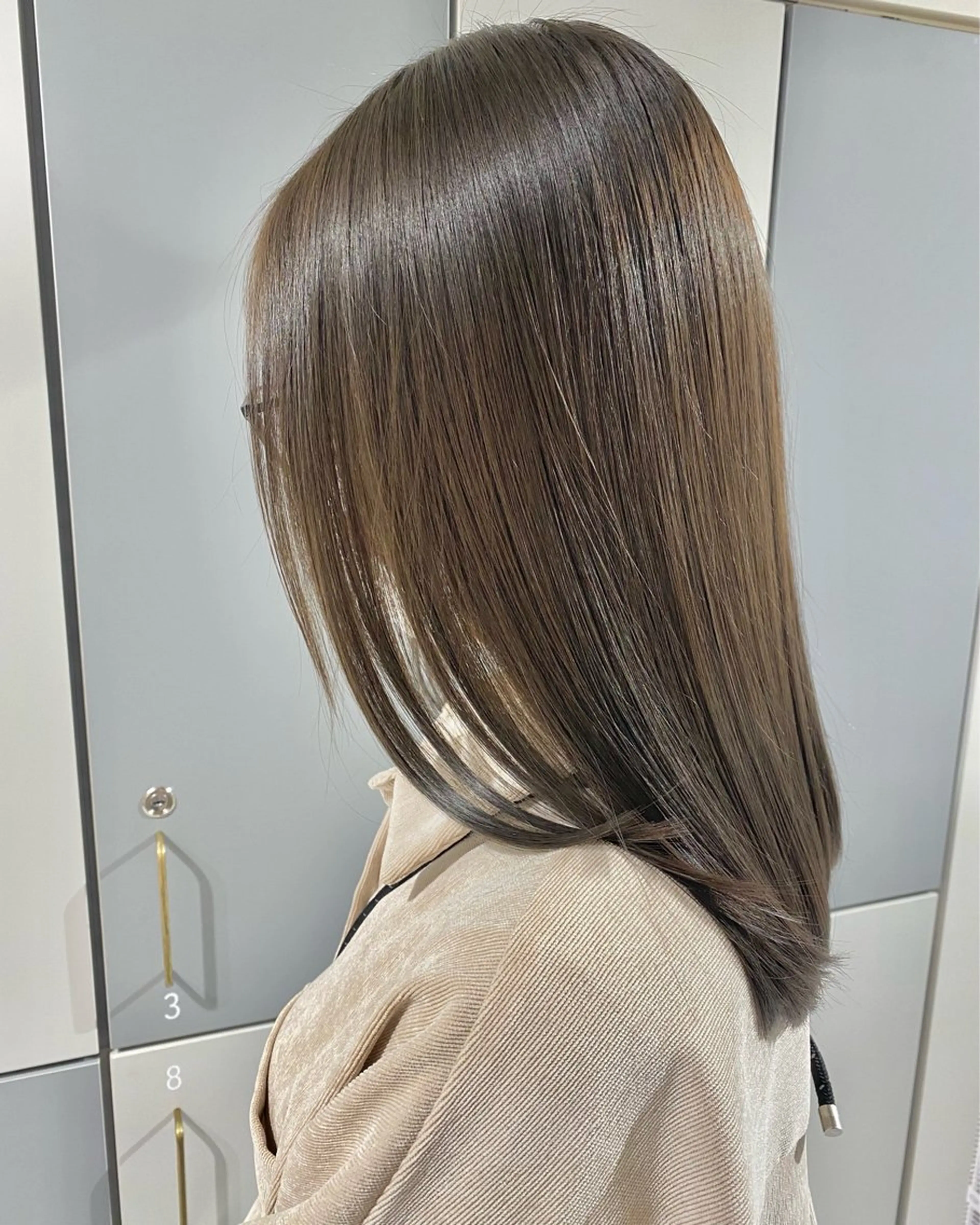 ミディアム カラー 髪質改善 カット ヘアカラー トリートメント LOVESTOIKE 堂本のヘアスタイル