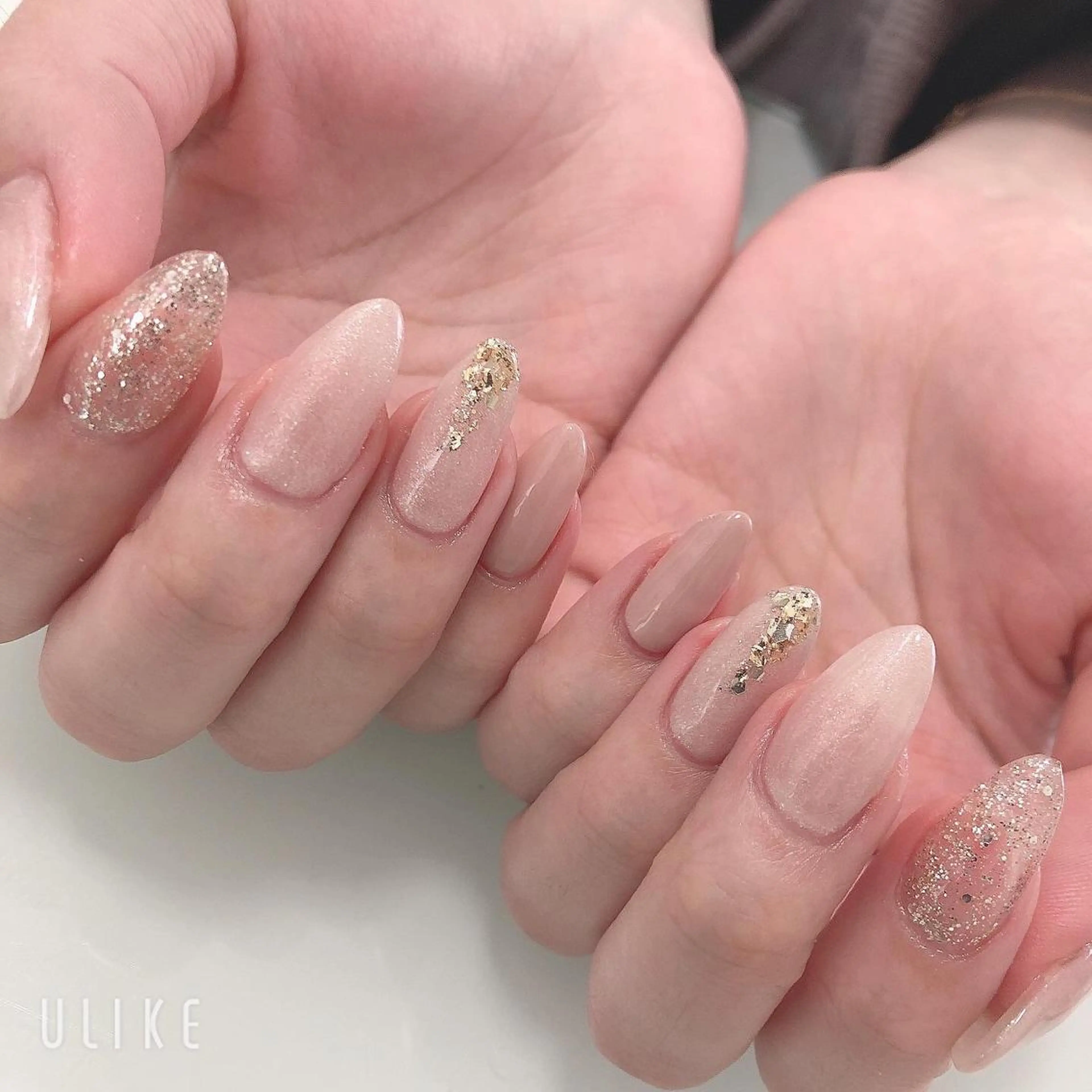 ネイル ジェルネイル 韓国ネイル ミラーネイル 持ち込み ニュアンスネイル Azulsou 廣川愛のネイルデザイン