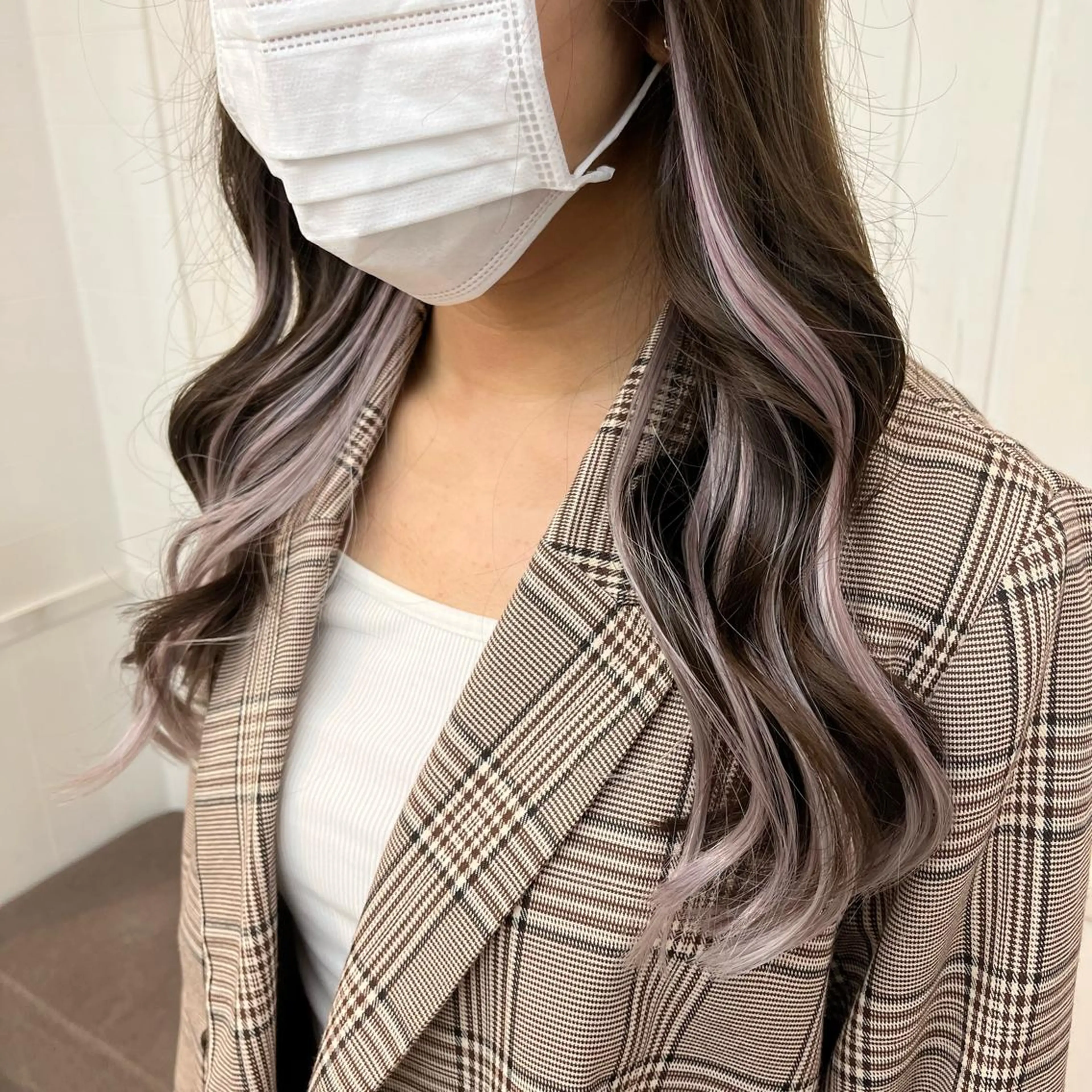 セミロング カラー パーマ ヘアアレンジ メンズ エクステ 💎髪質改善特化💎 RUITOのヘアスタイル