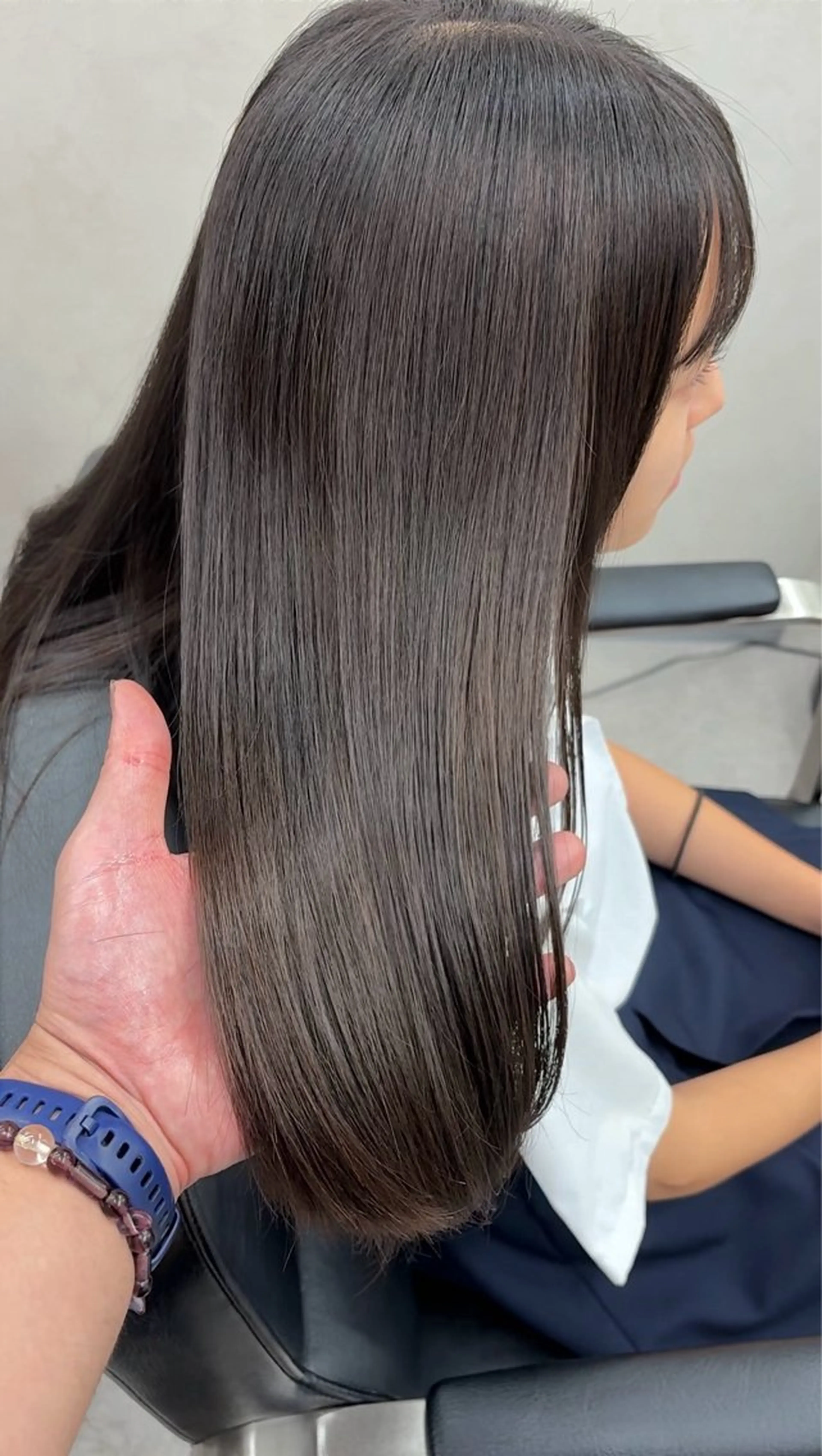 ロング カラー パーマ ブラウンカラー 透明感カラー 髪質改善 カット パーマ トリートメント qumu 横浜所属・🌿ボブ/縮毛矯正/ 透明感カラー🌿神永のヘアスタイル