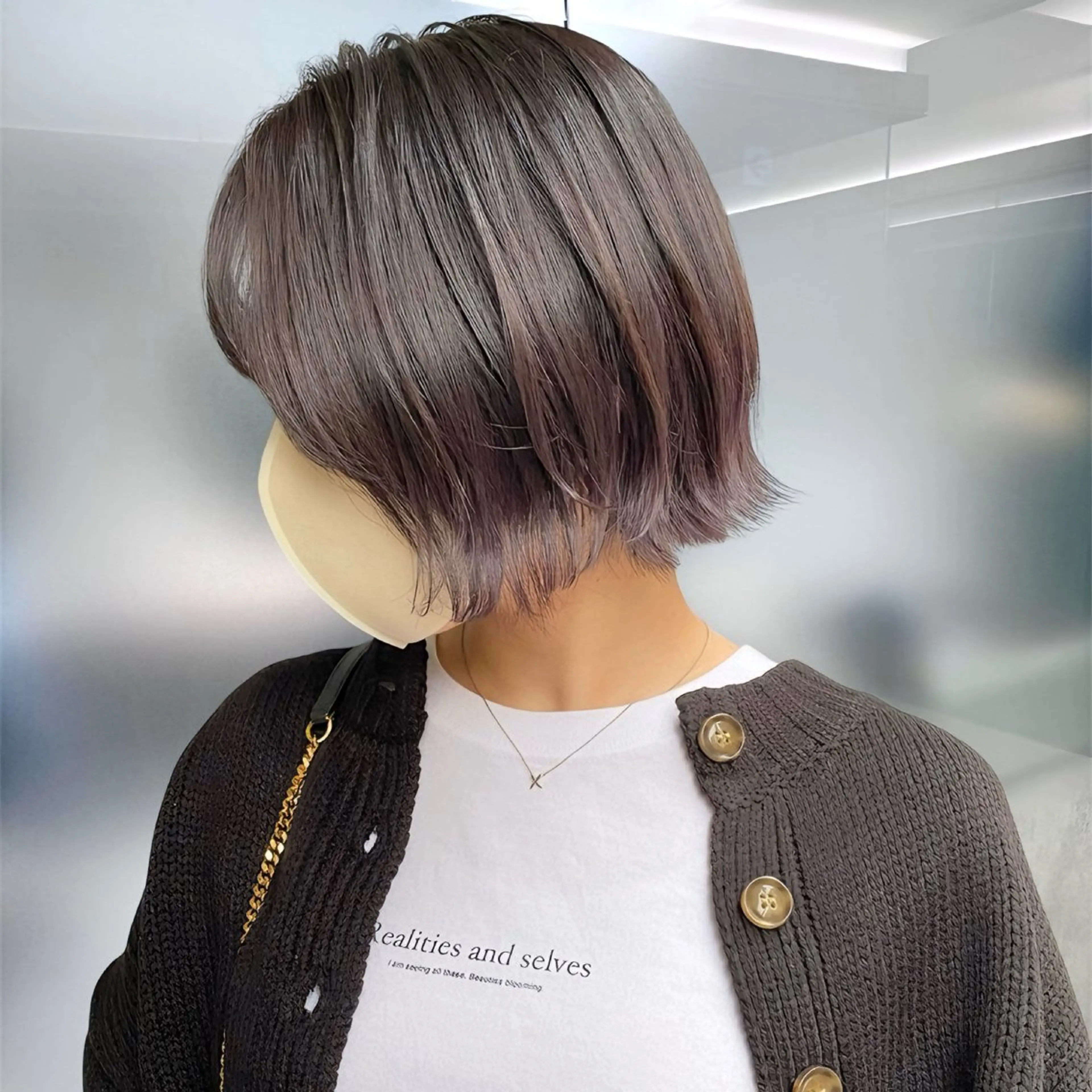 ショート カラー カット ヘアカラー トリートメント 癖毛救済✂️ボブ /髪質改善ストレートのヘアスタイル