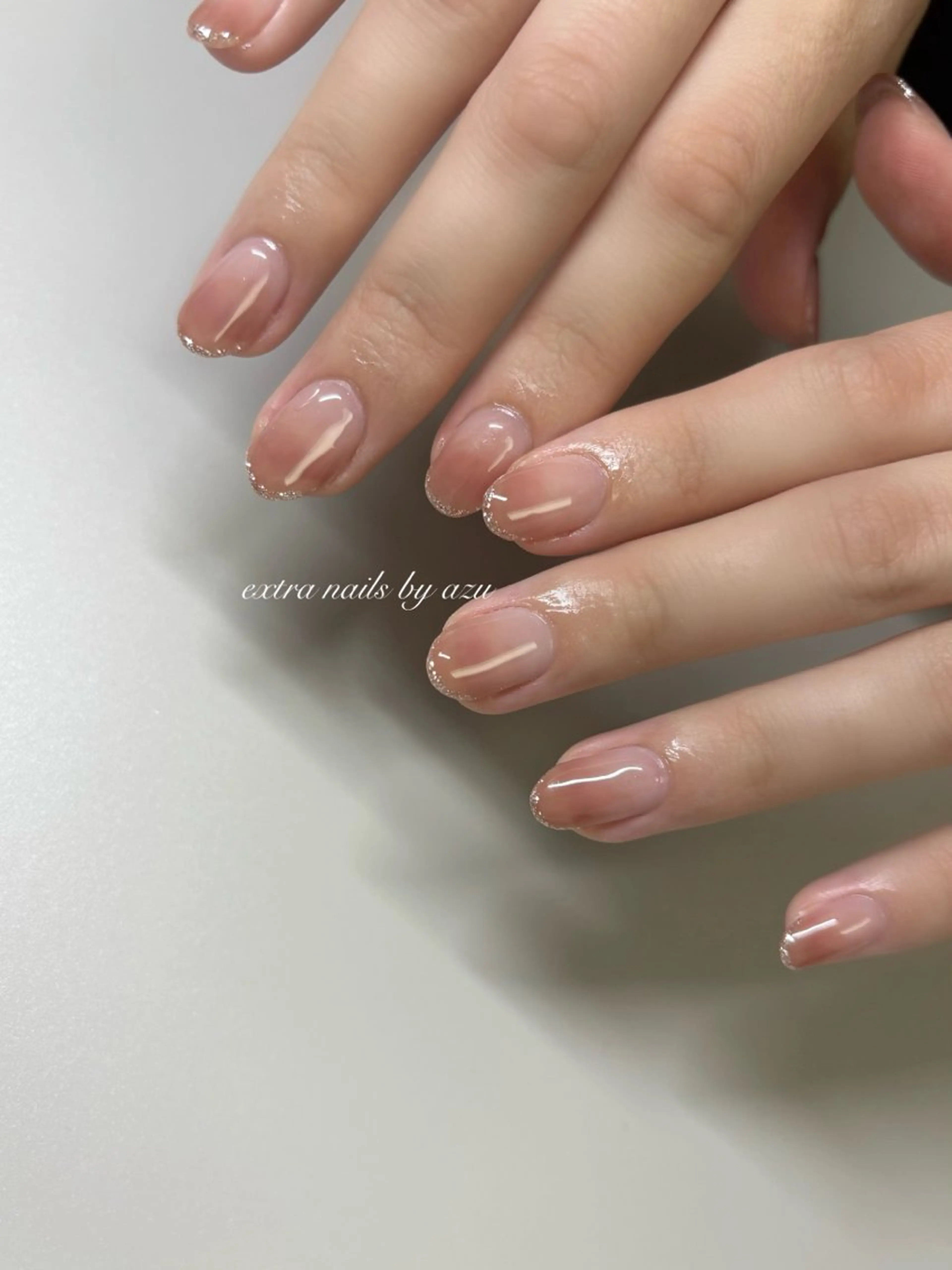 ネイル グラデーション ラメ(グリッター) ハンドネイル extranails ／lemellaのネイルデザイン