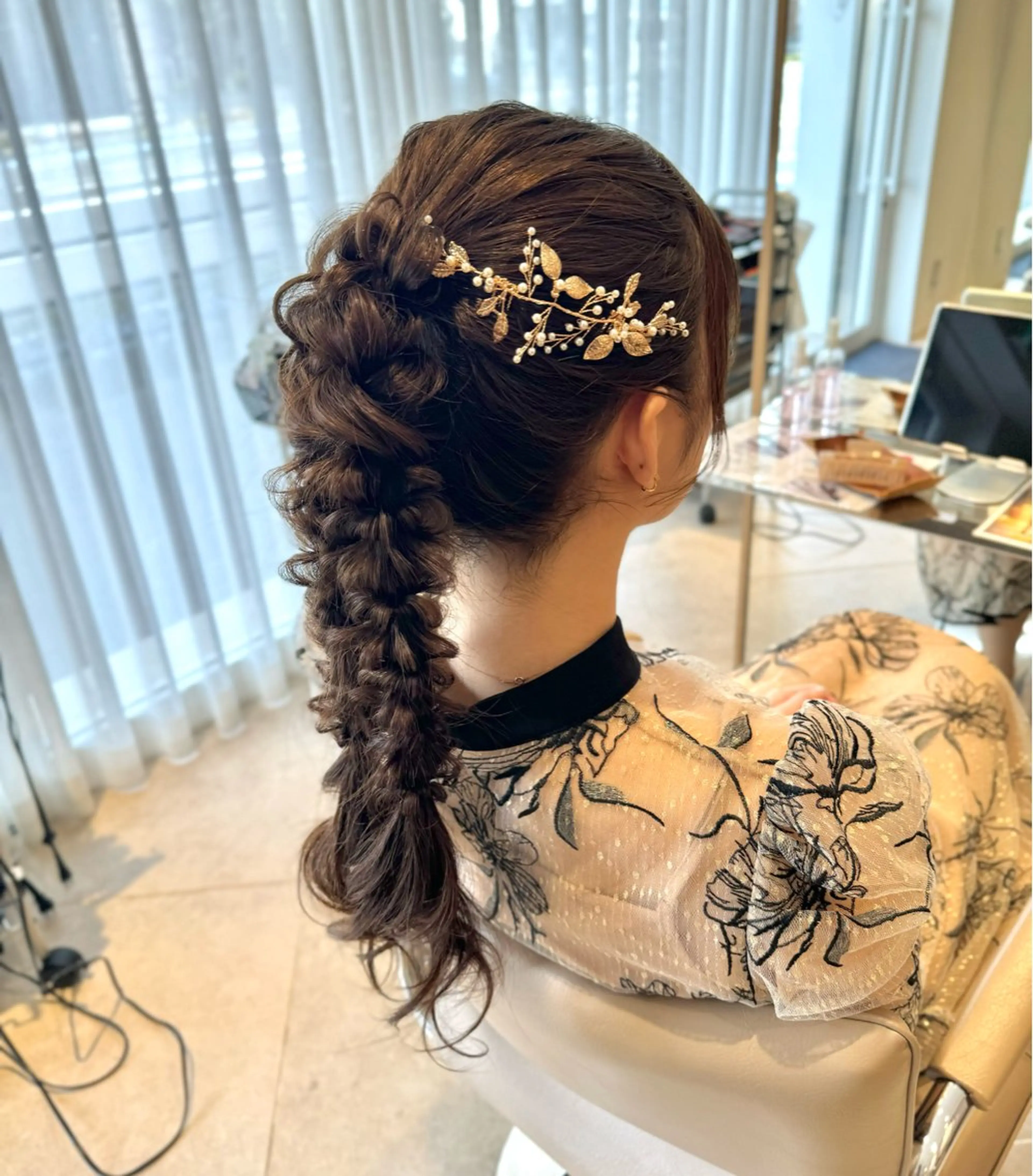 ロング カラー ヘアアレンジ ヘアセット RINA 🦋🫧のヘアスタイル