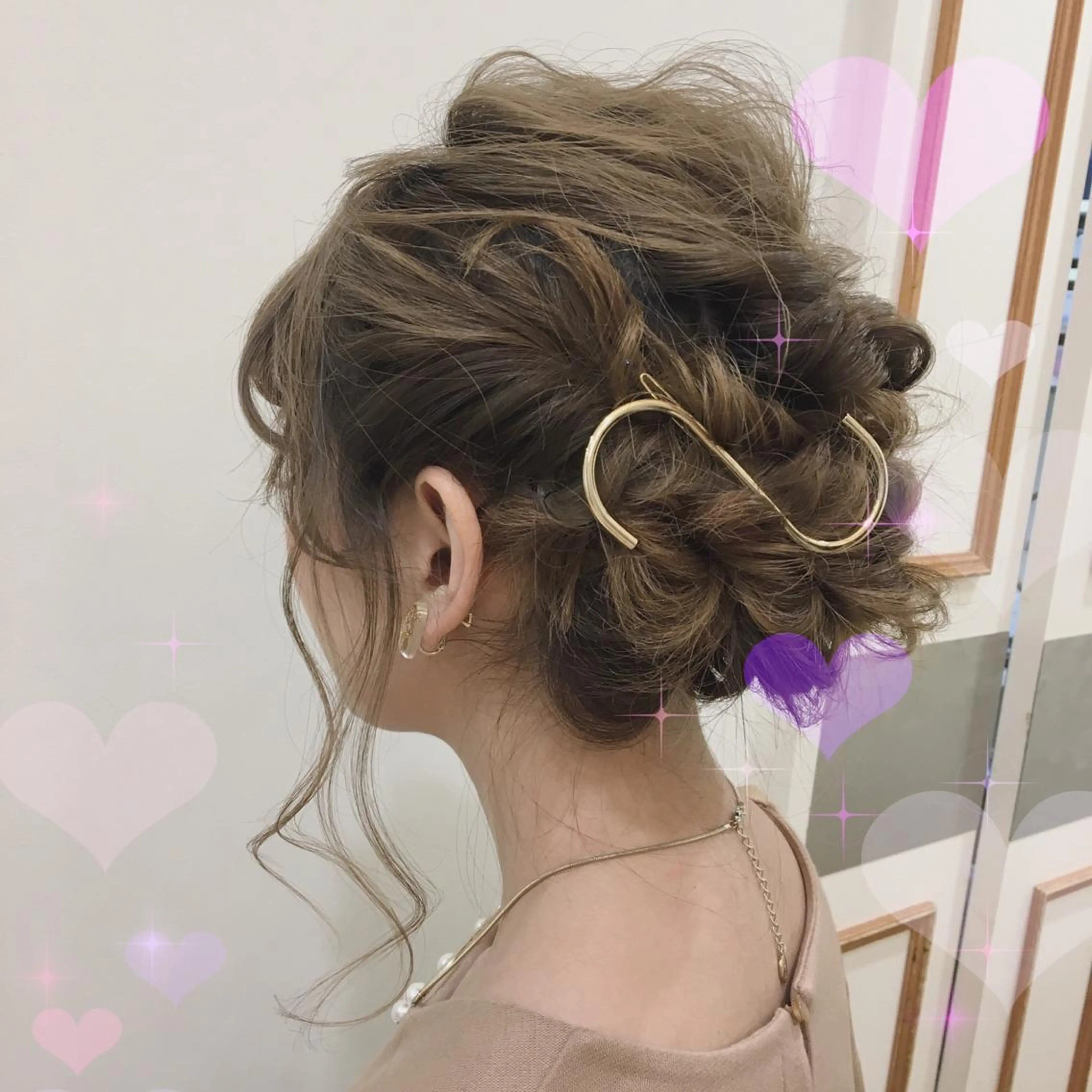 ロング カラー ヘアアレンジ 代表🎀 ふわモテ愛 され髪🩷yumiのヘアスタイル