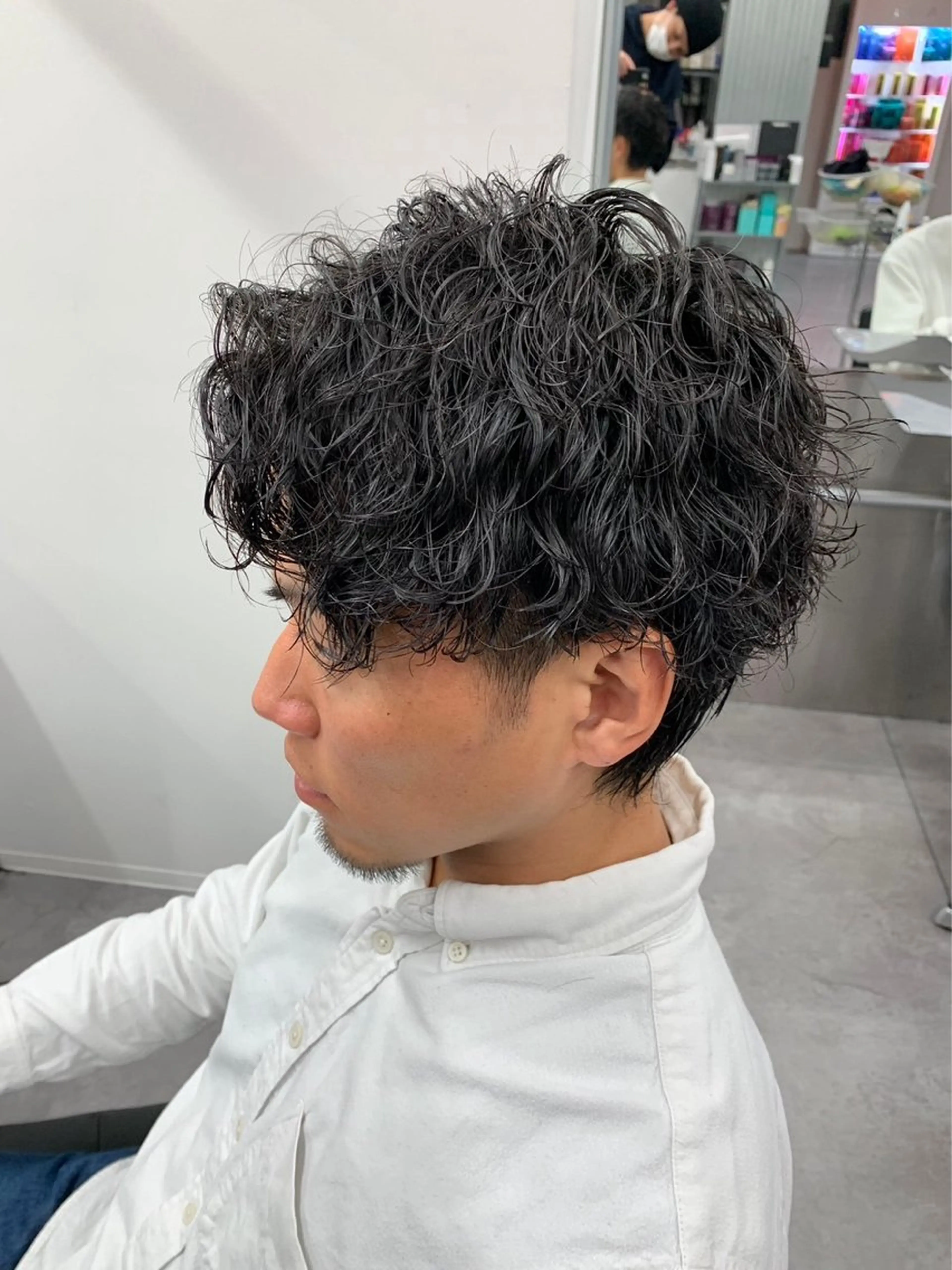 ショート パーマ メンズ カット パーマ ヘアセット お悩み解消✨/ メンズパーマ✨/直樹のヘアスタイル