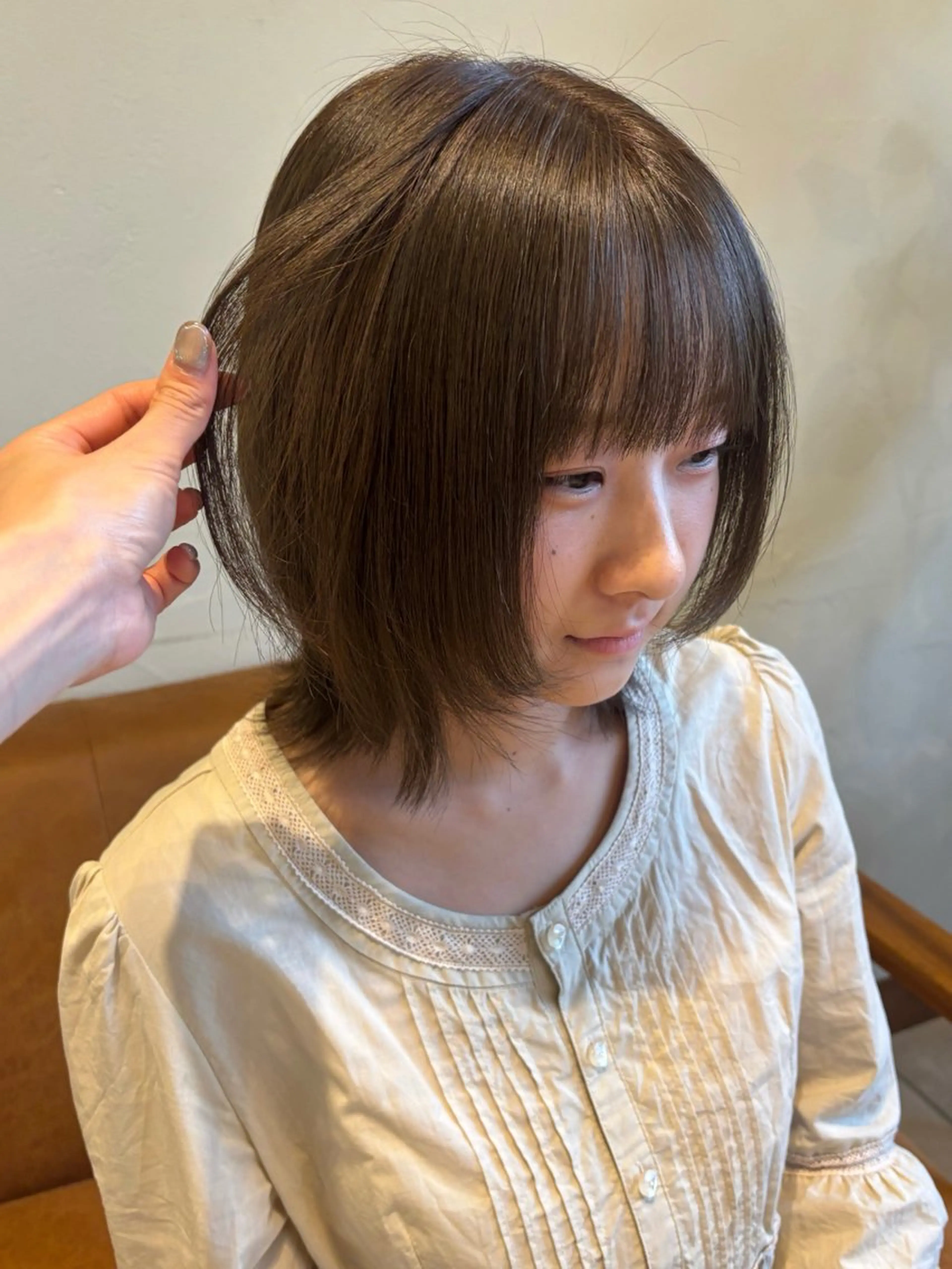 ミディアム 💞暖色艶カラー/ ホウツキカナ🍒のヘアスタイル