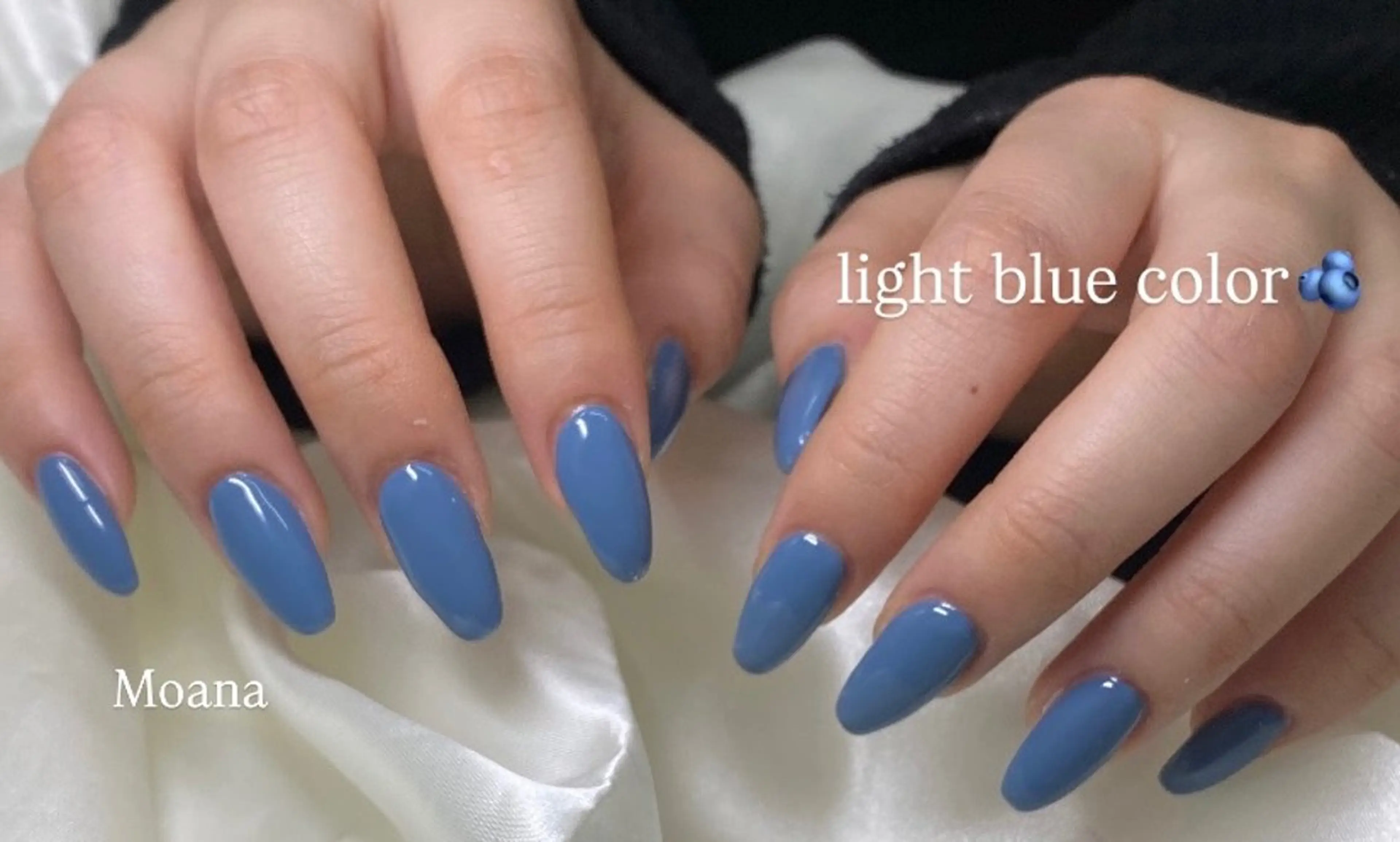 ネイル ワンカラーネイル スクエアネイル ハンドネイル Moana manamiのネイルデザイン