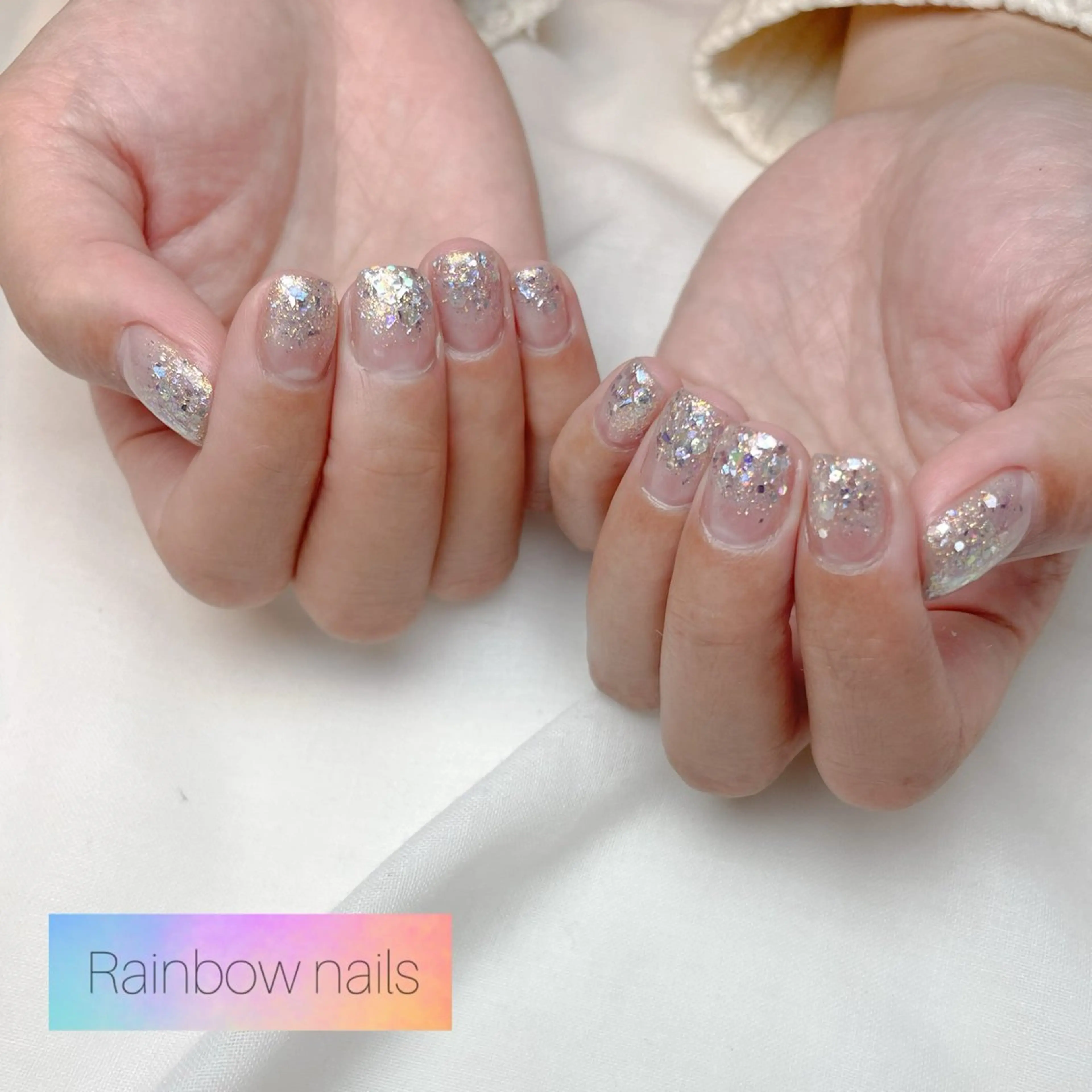 ネイル Rainbow nailsくろちゃんのネイルデザイン