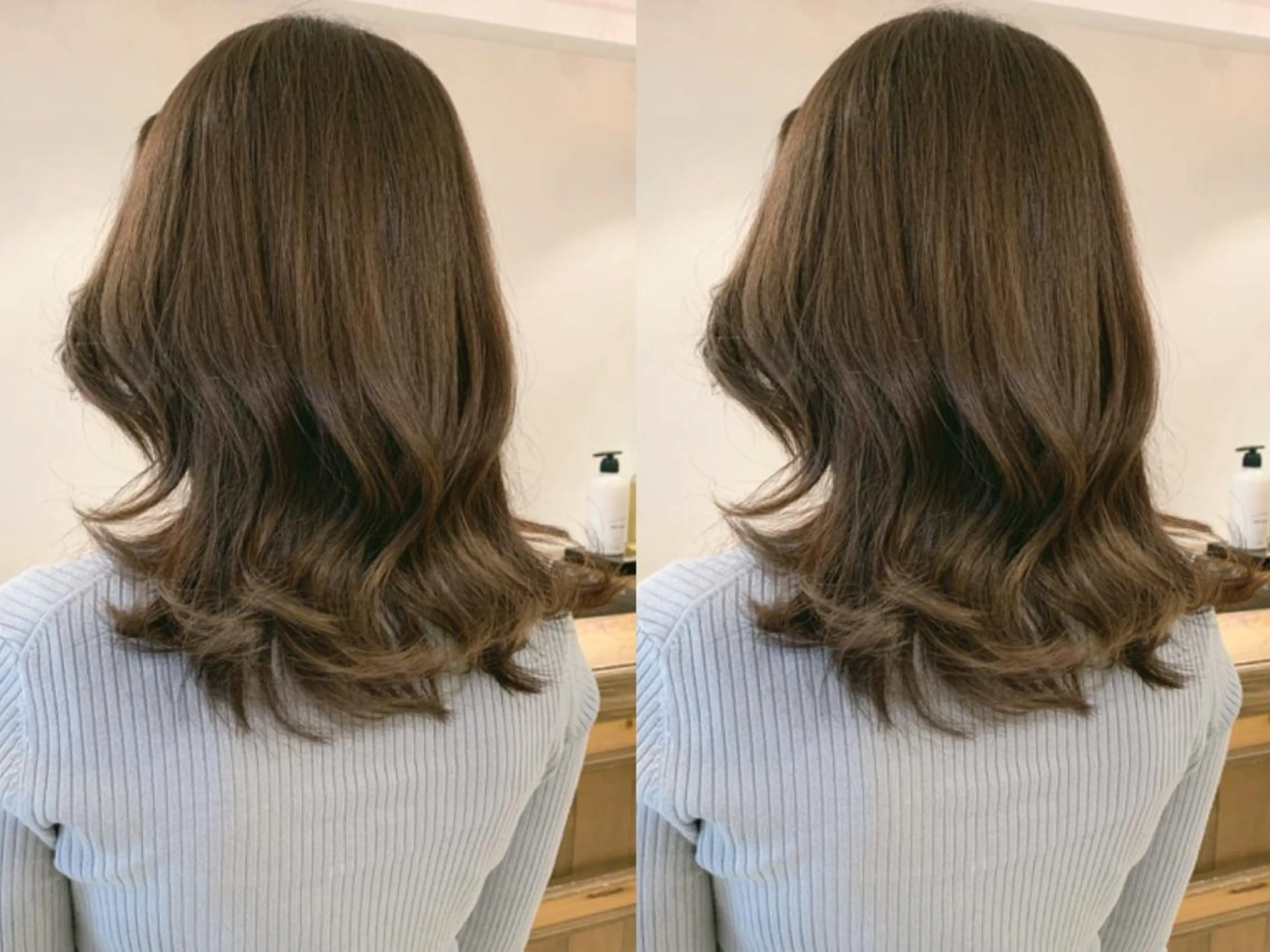 ロング カラー カット ヘアカラー トリートメント ヘッドスパ 透明感/オリーブ/ グレージュ/YUKAのヘアスタイル