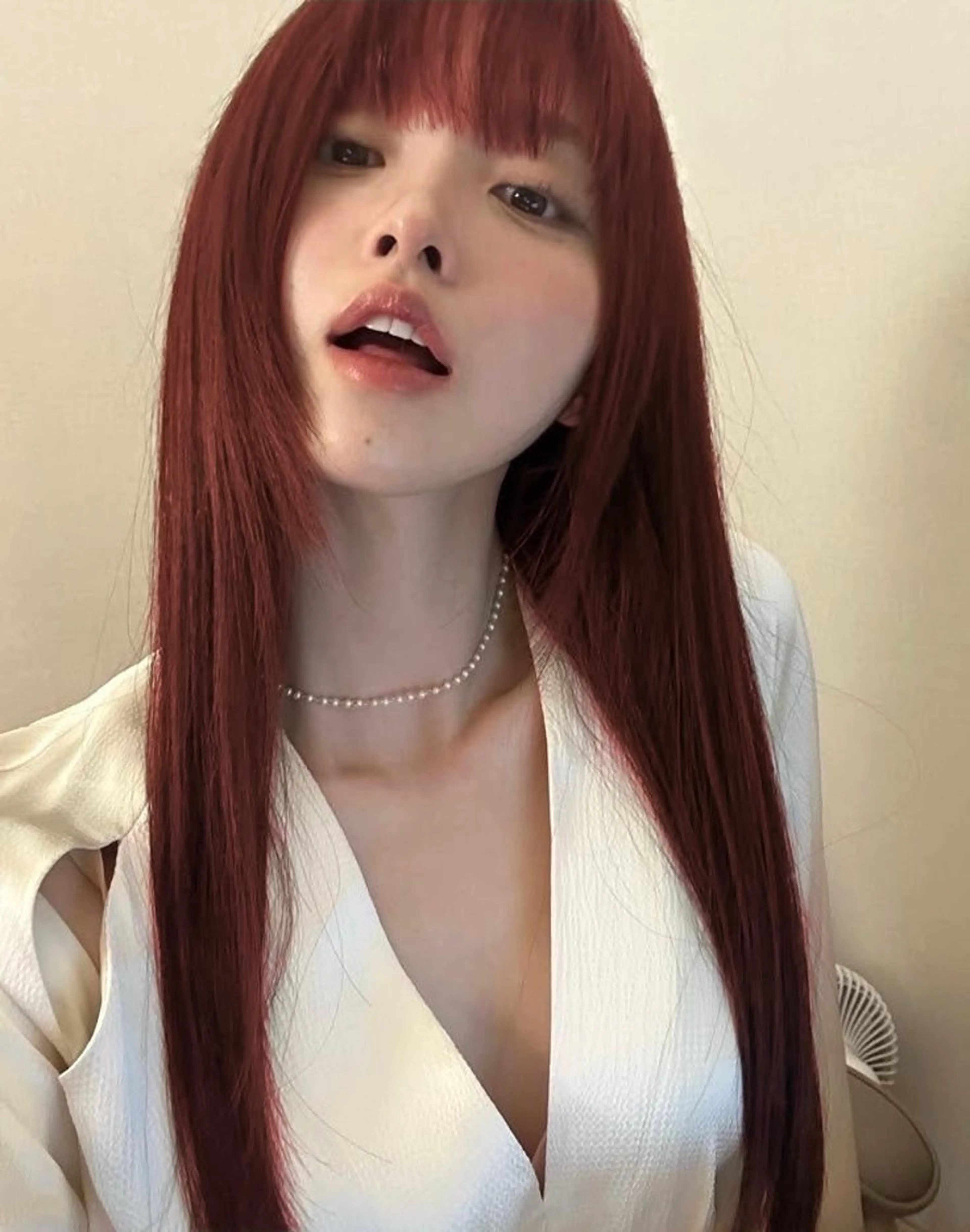 ロング カット ヘアカラー ヘッドスパ ヘアセット 🥀艶髪/似合わせ 暖色/まな🥀のヘアスタイル