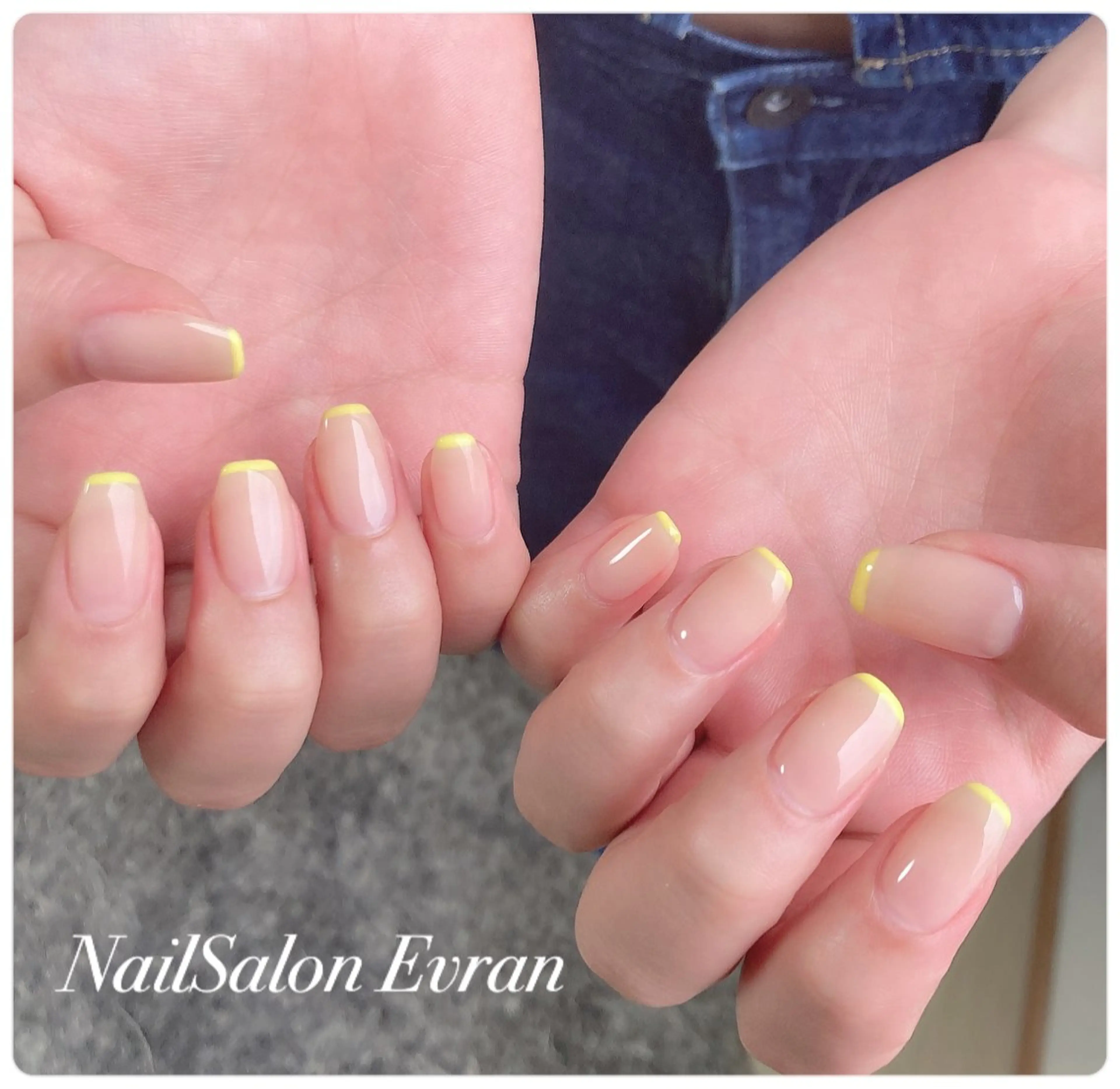 ネイル アートネイル フレンチネイル マグネットネイル 持ち込み ニュアンスネイル ハンドネイル Nail salon Evranのネイルデザイン