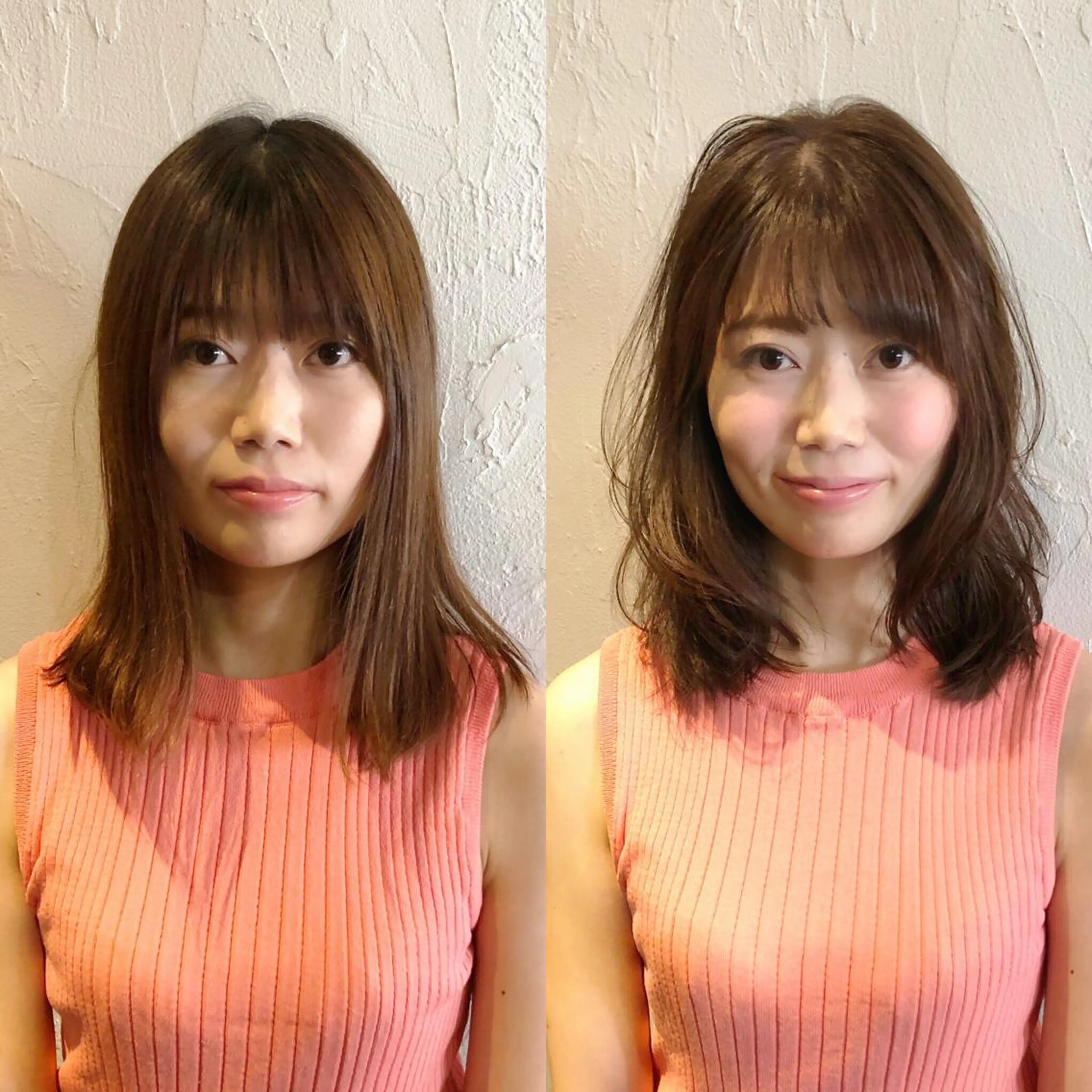 ミディアム 髪質改善縮毛矯正 専門店のヘアスタイル