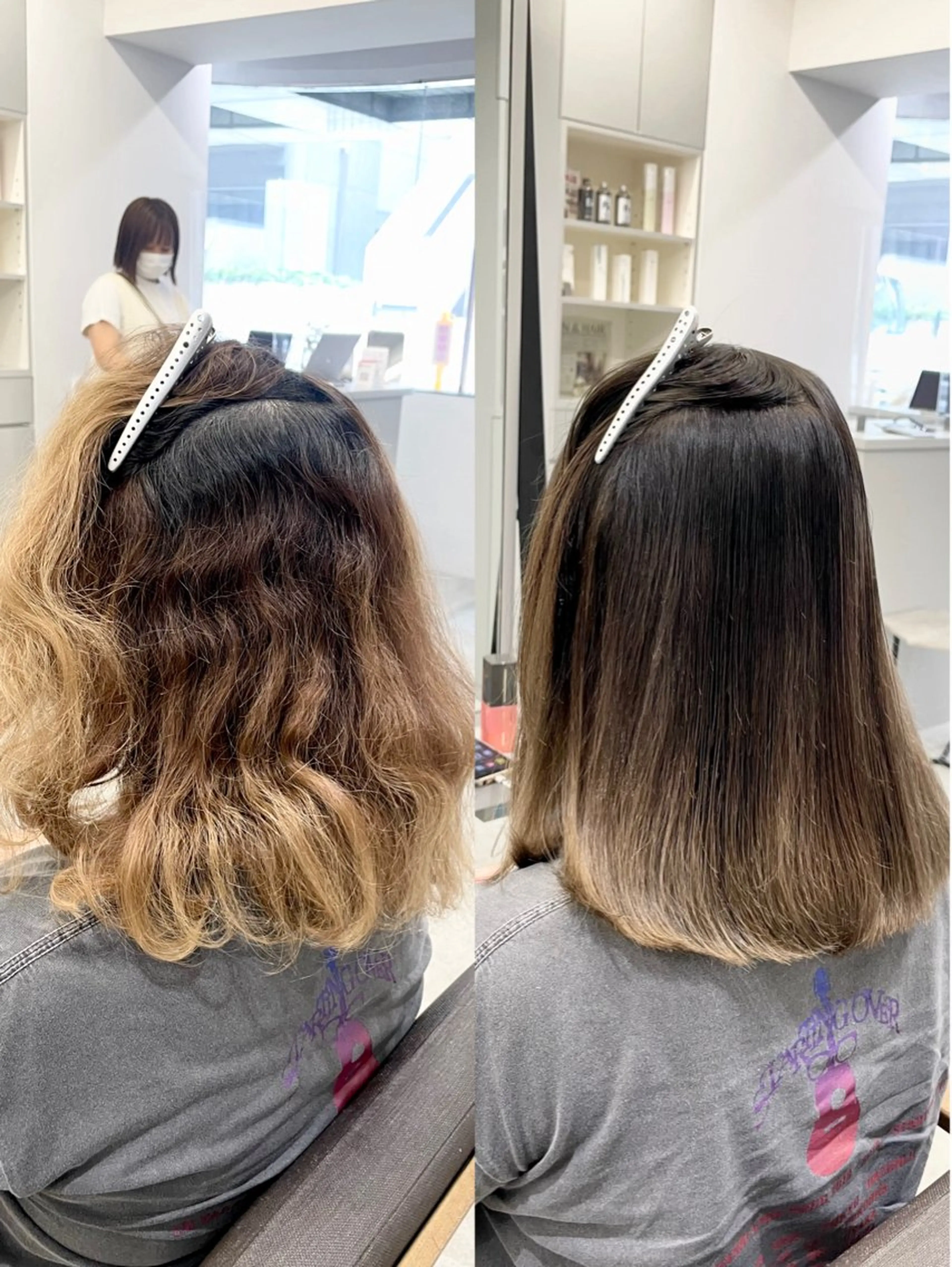 ミディアム カラー パーマ ミディアムパーマ 髪質改善 縮毛矯正 ストレートパーマ カット ヘアカラー トリートメント 生艶髪＆レイヤー🔔 渋谷お薦めNo.1✨のヘアスタイル