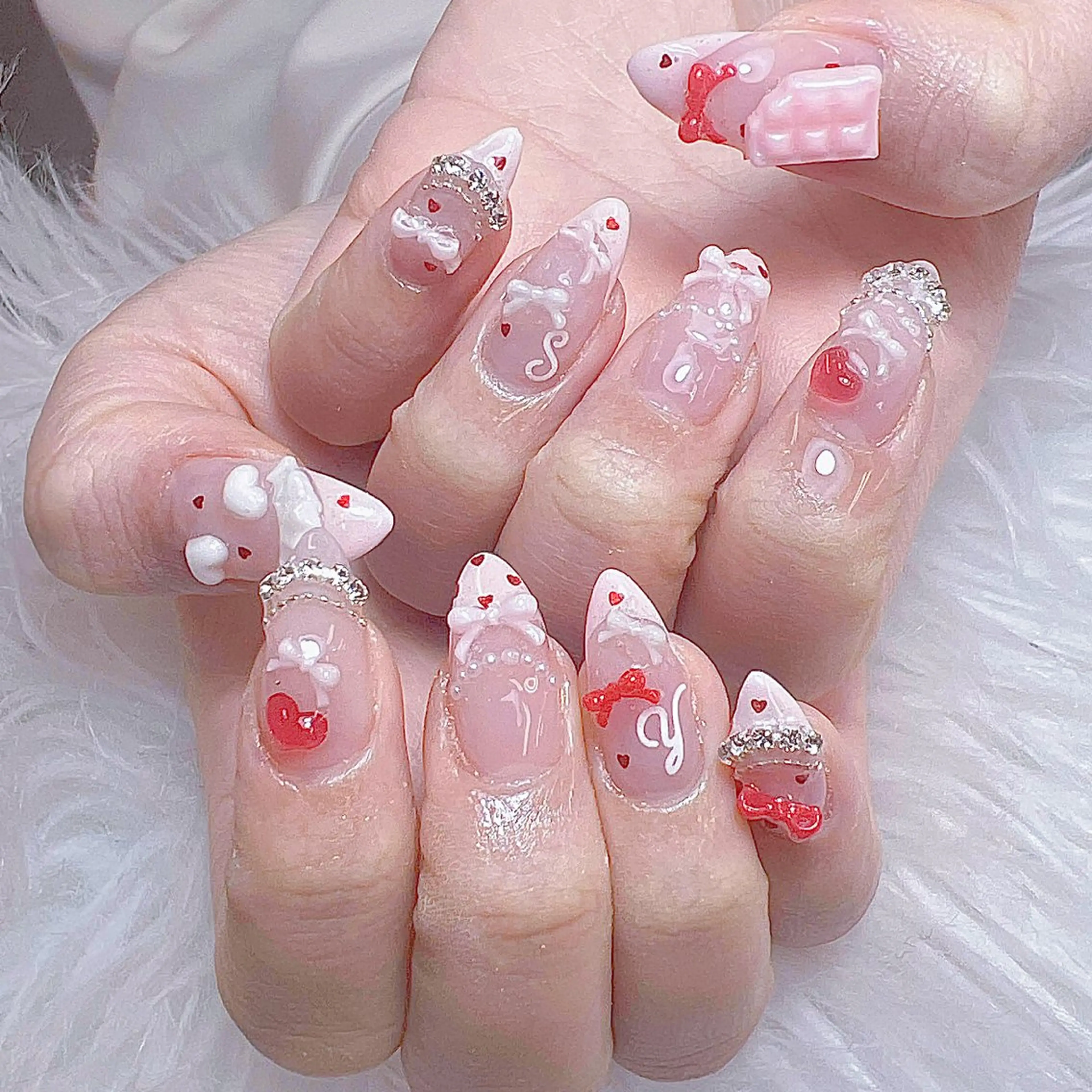 ネイル ANH ゴテゴテネイルのネイルデザイン