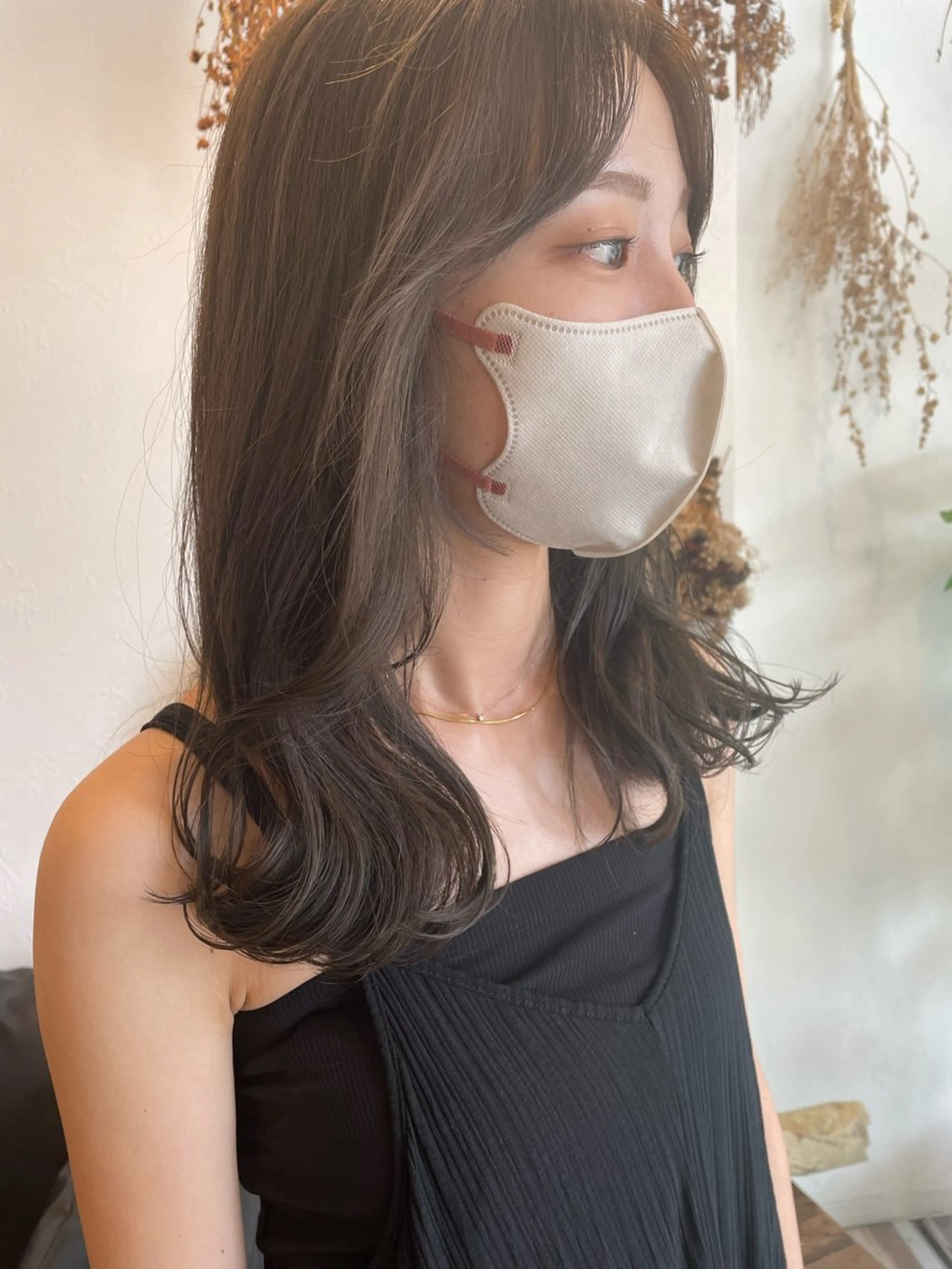 ミディアム カラー ベージュカラー オリーブベージュ ヘアカラー m ā l o.🌷 サカモトマイコのヘアスタイル