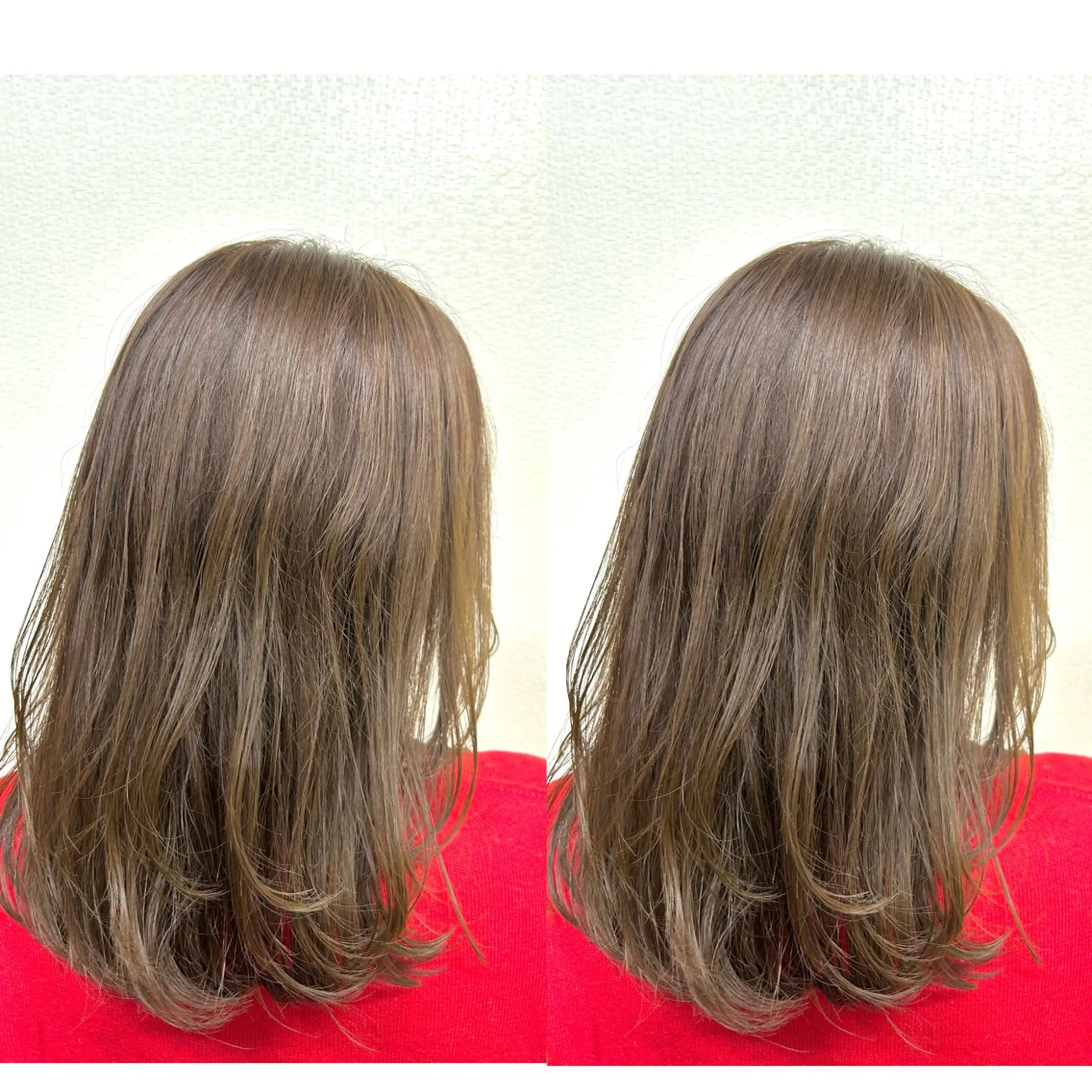 セミロング レイヤーカット カット ヘアカラー 2ヵ月先までまとまる レイヤー🫧若葉🪞のヘアスタイル