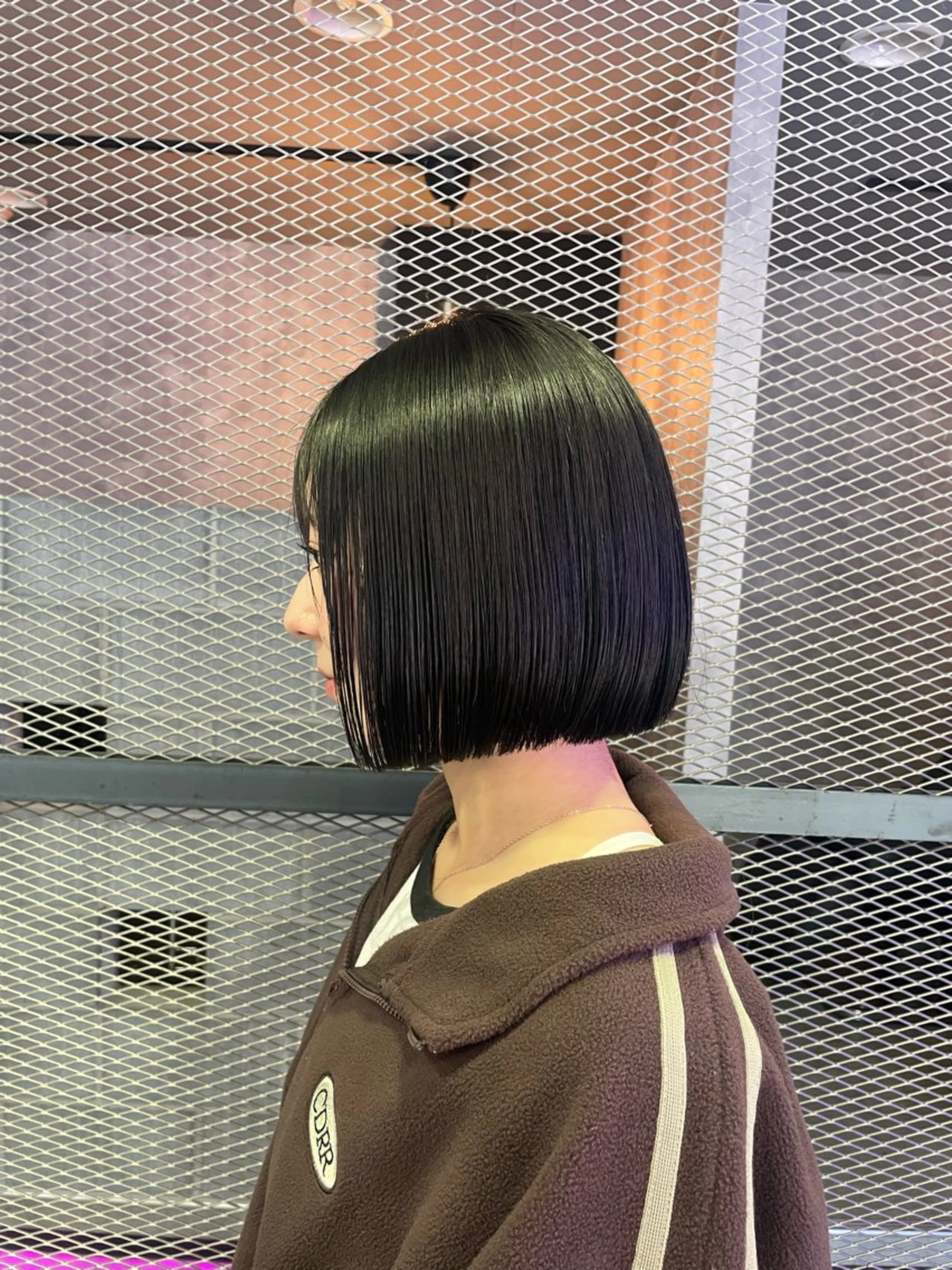 ショート ボブ 縮毛矯正 縮毛矯正 手塚 由佳のヘアスタイル