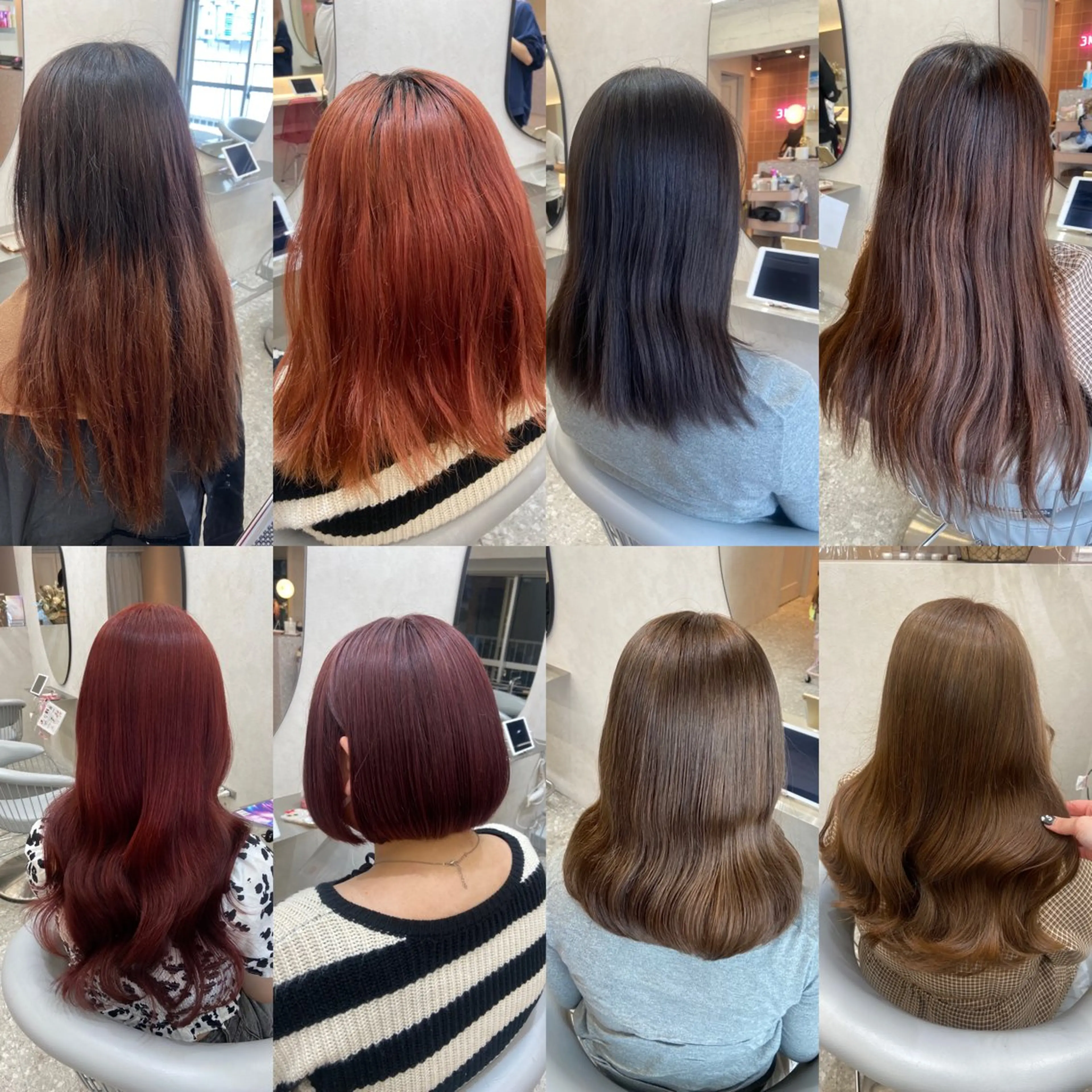 ロング カラー カット ヘアカラー トリートメント 新宿/韓国ヘア 中明度カラー/かやのヘアスタイル