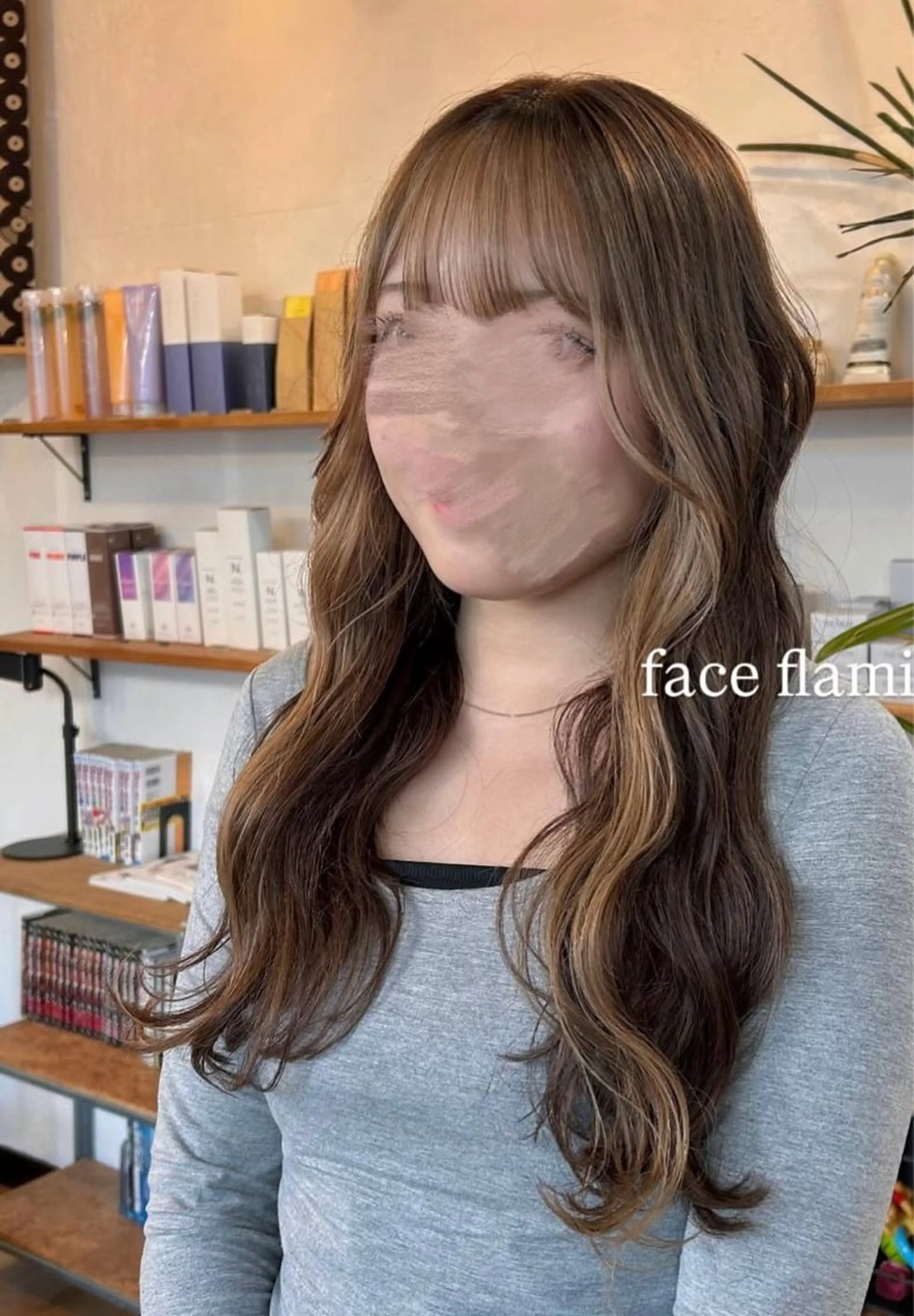 💗【フェイスフレーミング】💗顔周りブリーチ+3steptreatment🫧の写真