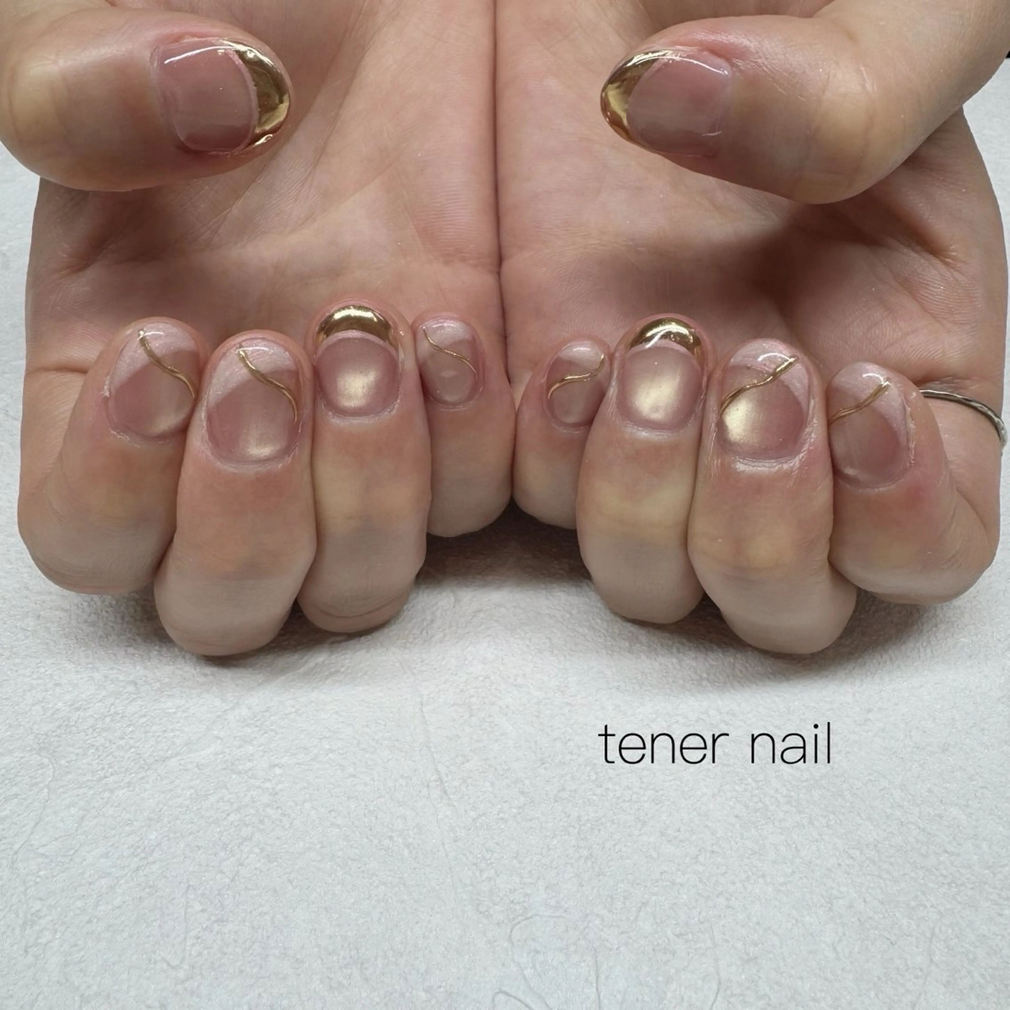 ネイル マグネットネイル ミラーネイル ハンドネイル テネルネイル tener nailのネイルデザイン