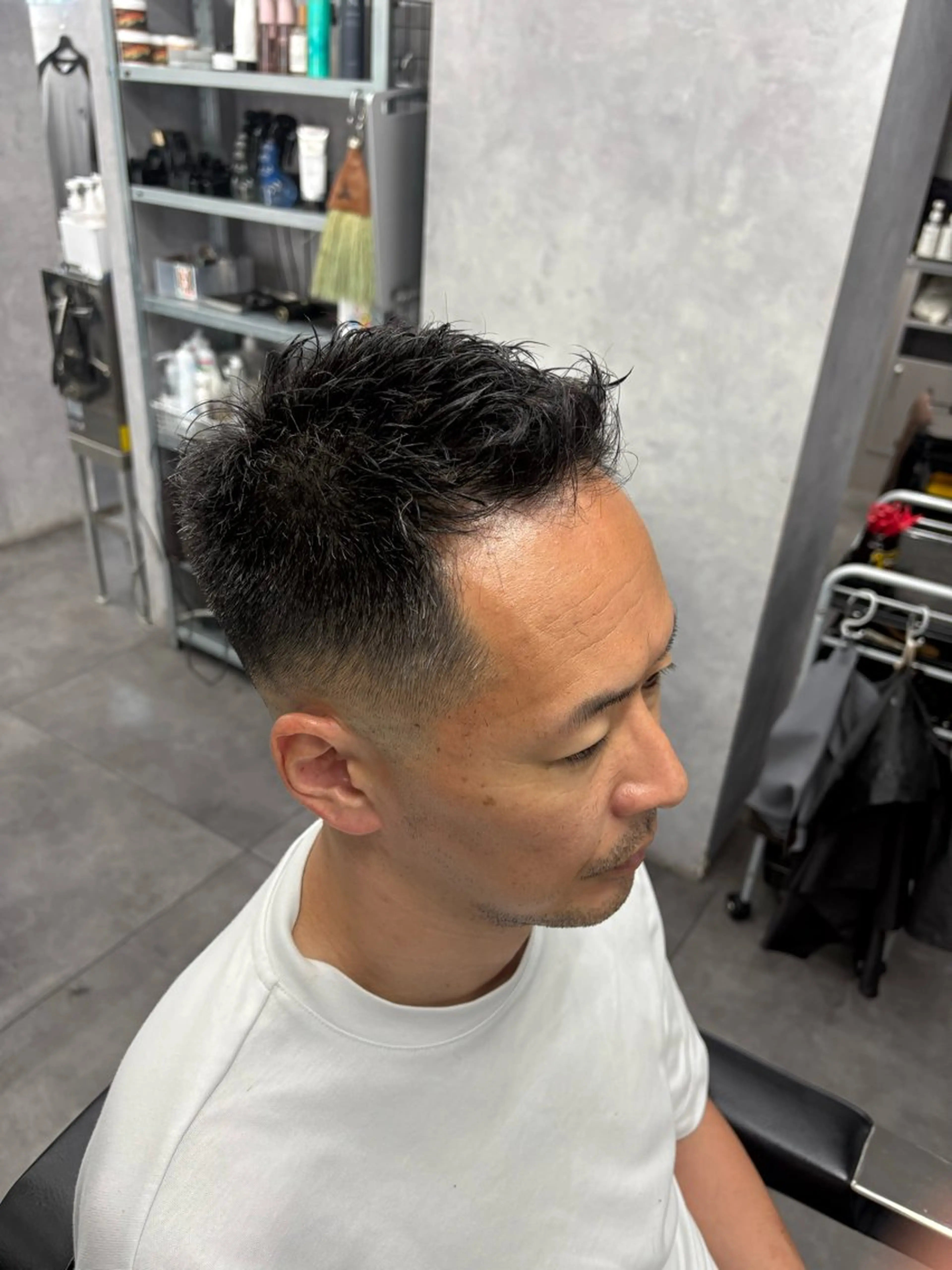 ショート メンズ カット パーマ 本間 颯太のヘアスタイル