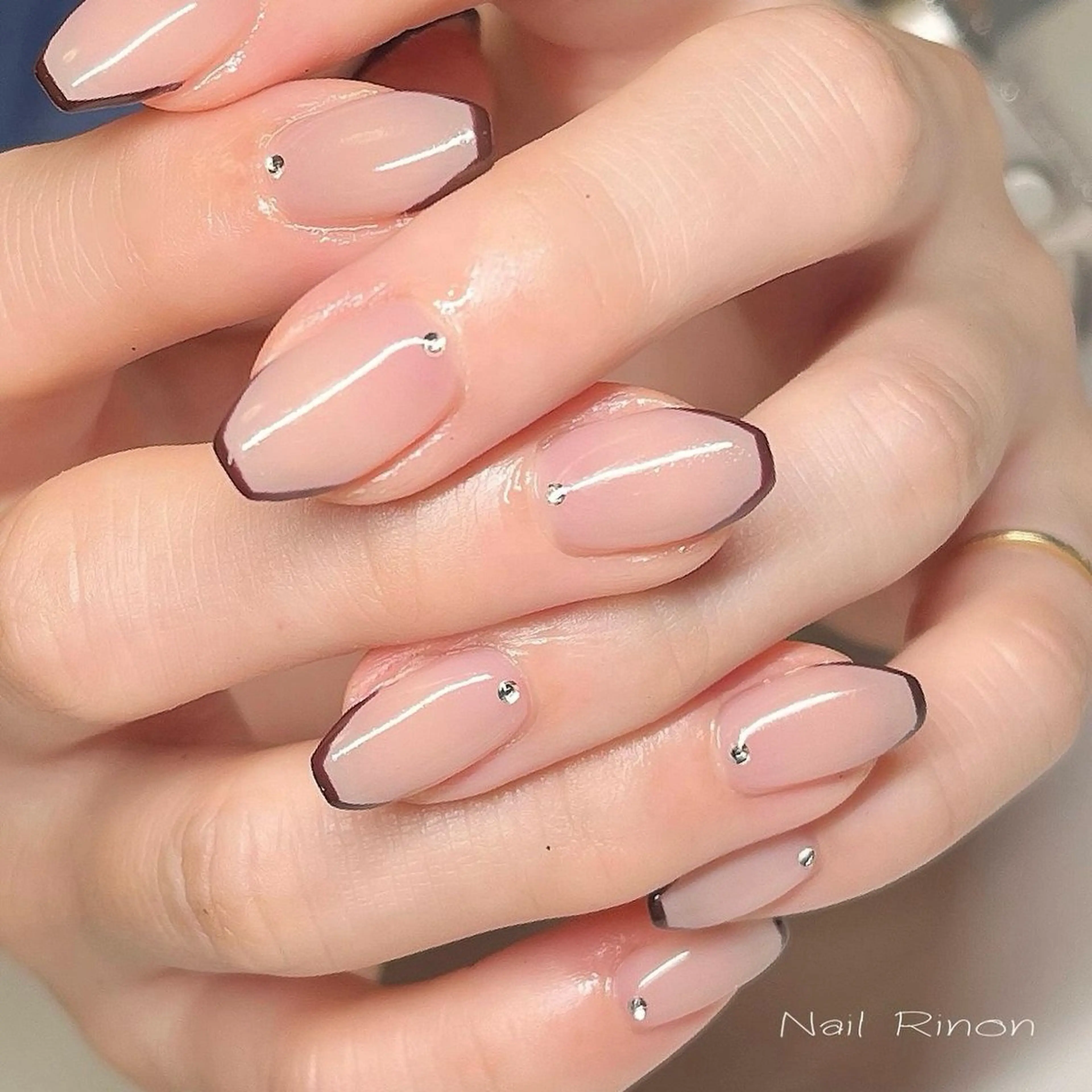 ネイル オフィスネイル ハンドネイル Nail Rinonのネイルデザイン