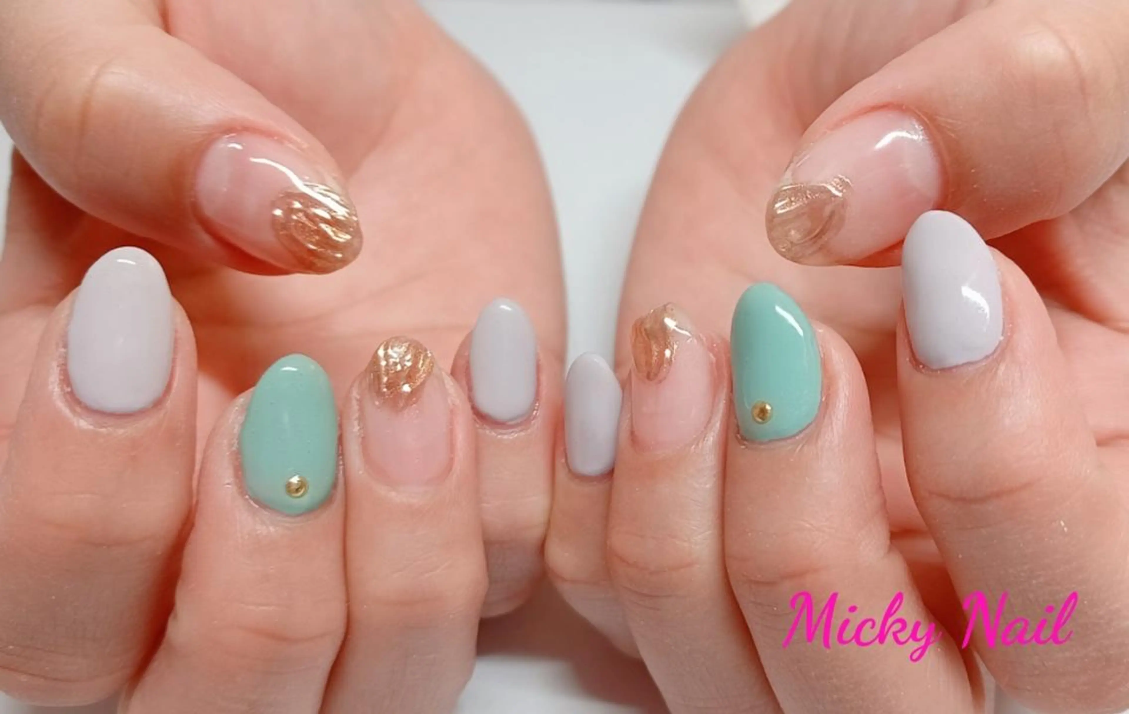 ネイル グリーン Micky nail chikushinoのその他イメージ