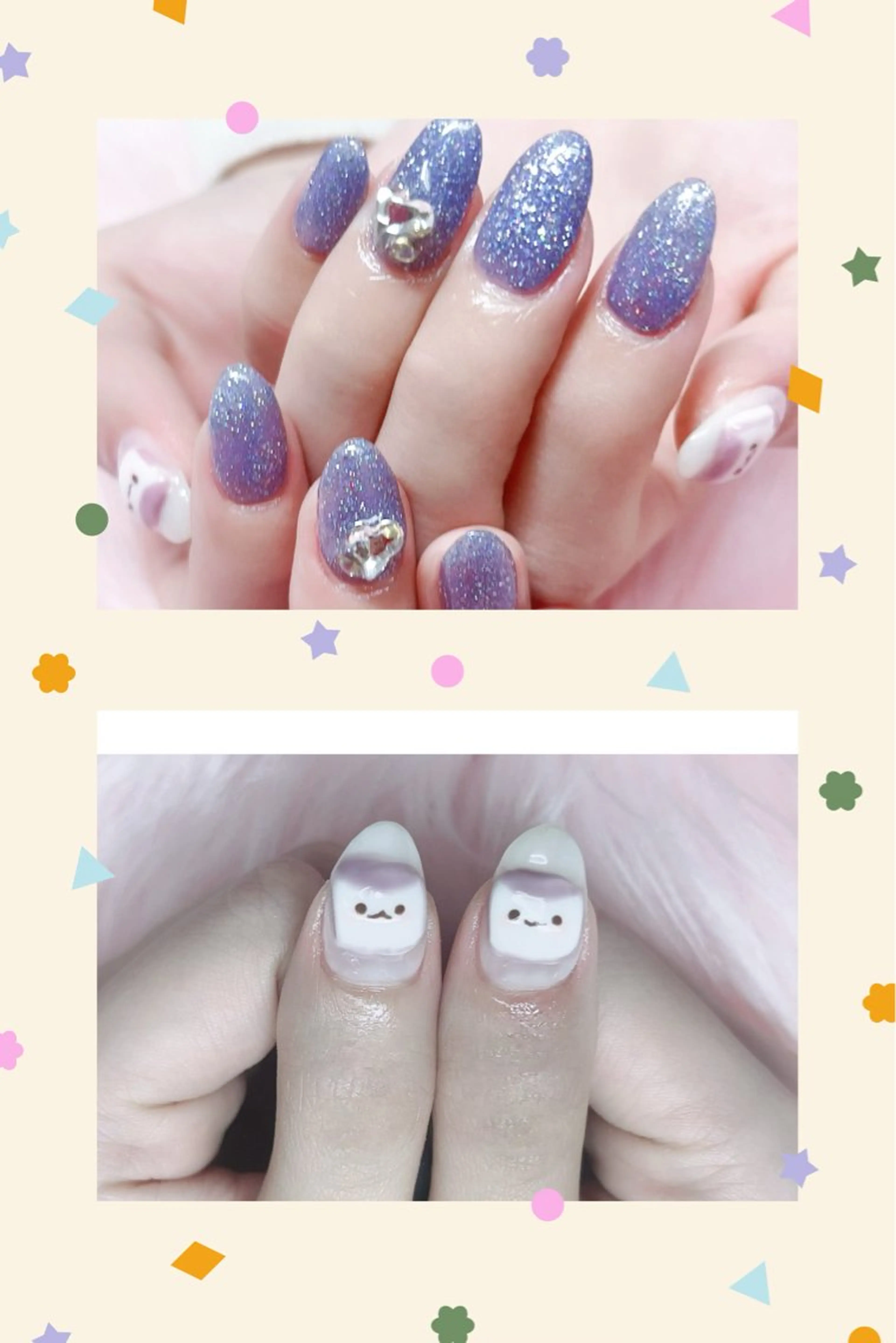 ネイル ハンドネイル MoonNail ユリ🌸のネイルデザイン