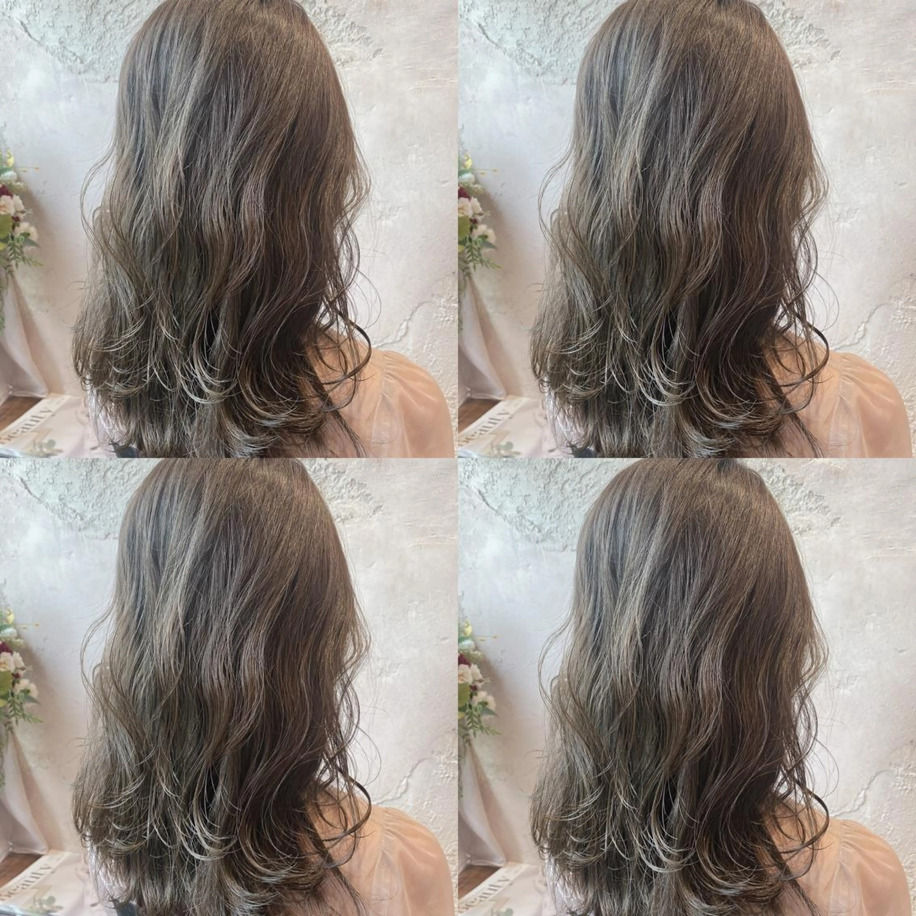 セミロング 韓国風ヘア✻透明感 カラー✻yukaのヘアスタイル