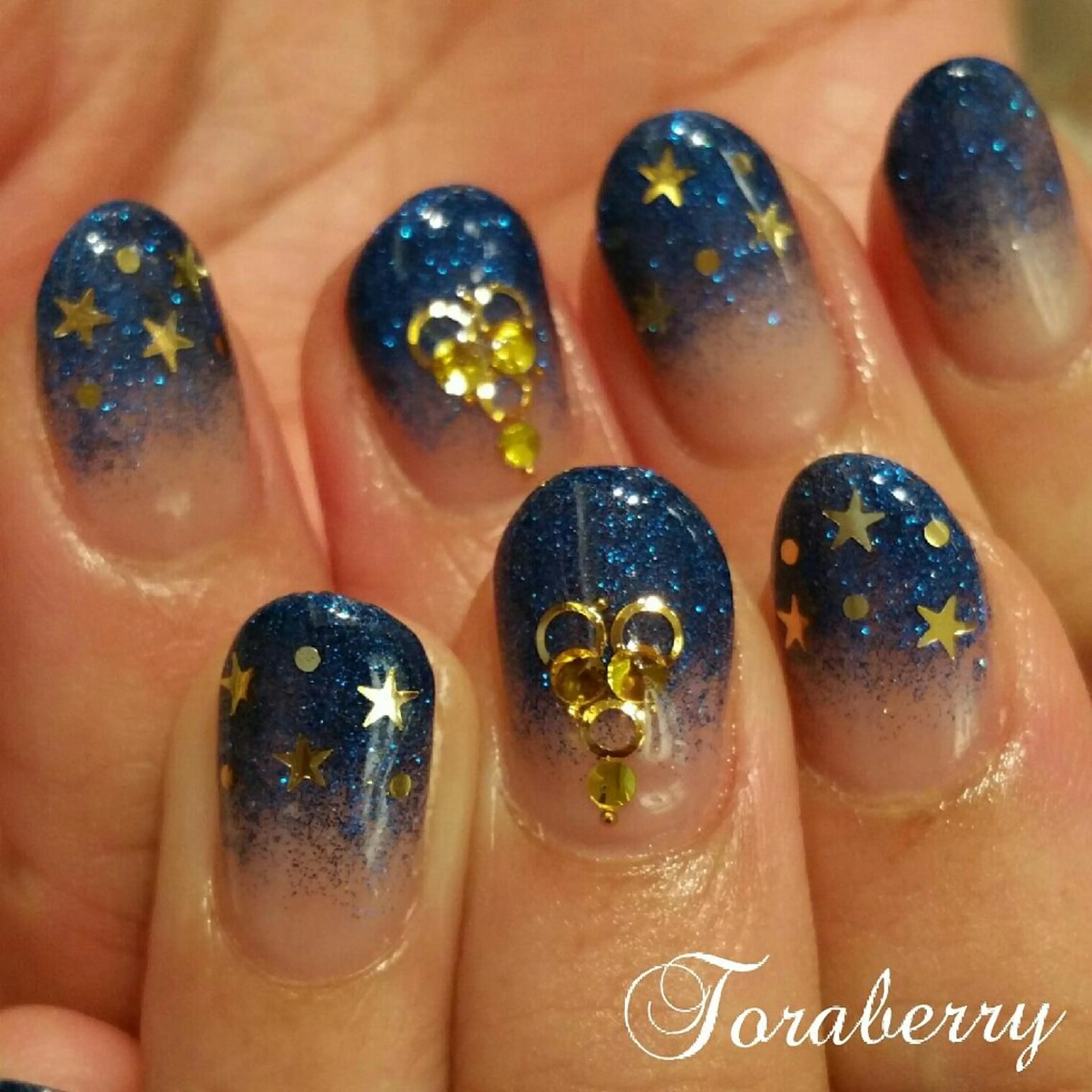 ネイル ラメ(グリッター) ラメグラデーション 持ち込み ネイリスト なつみのネイルデザイン