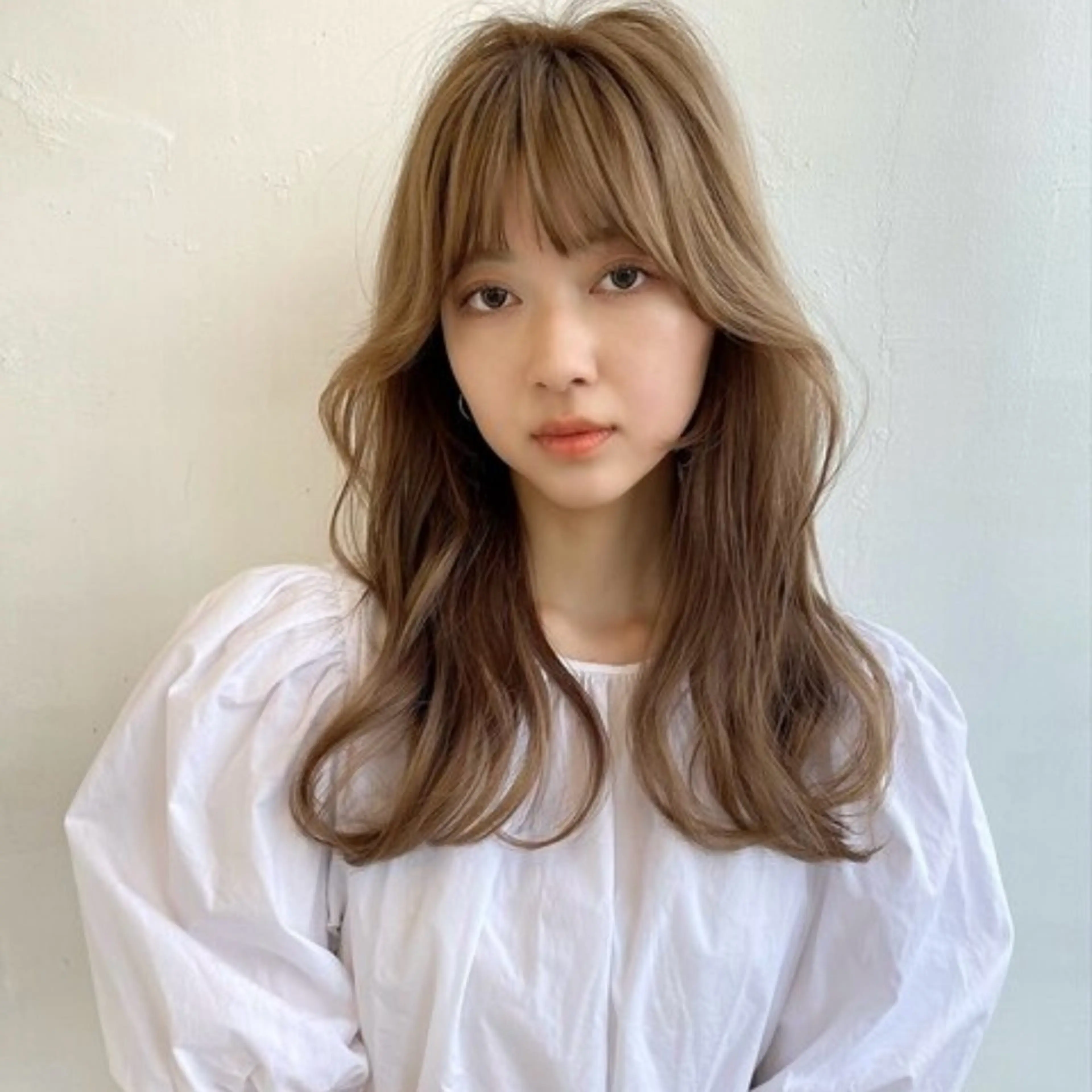 ロング カラー 顔まわりレイヤー 韓国風ヘア レイヤーカット カット トリートメント 🥣 hashi 🛋️のヘアスタイル