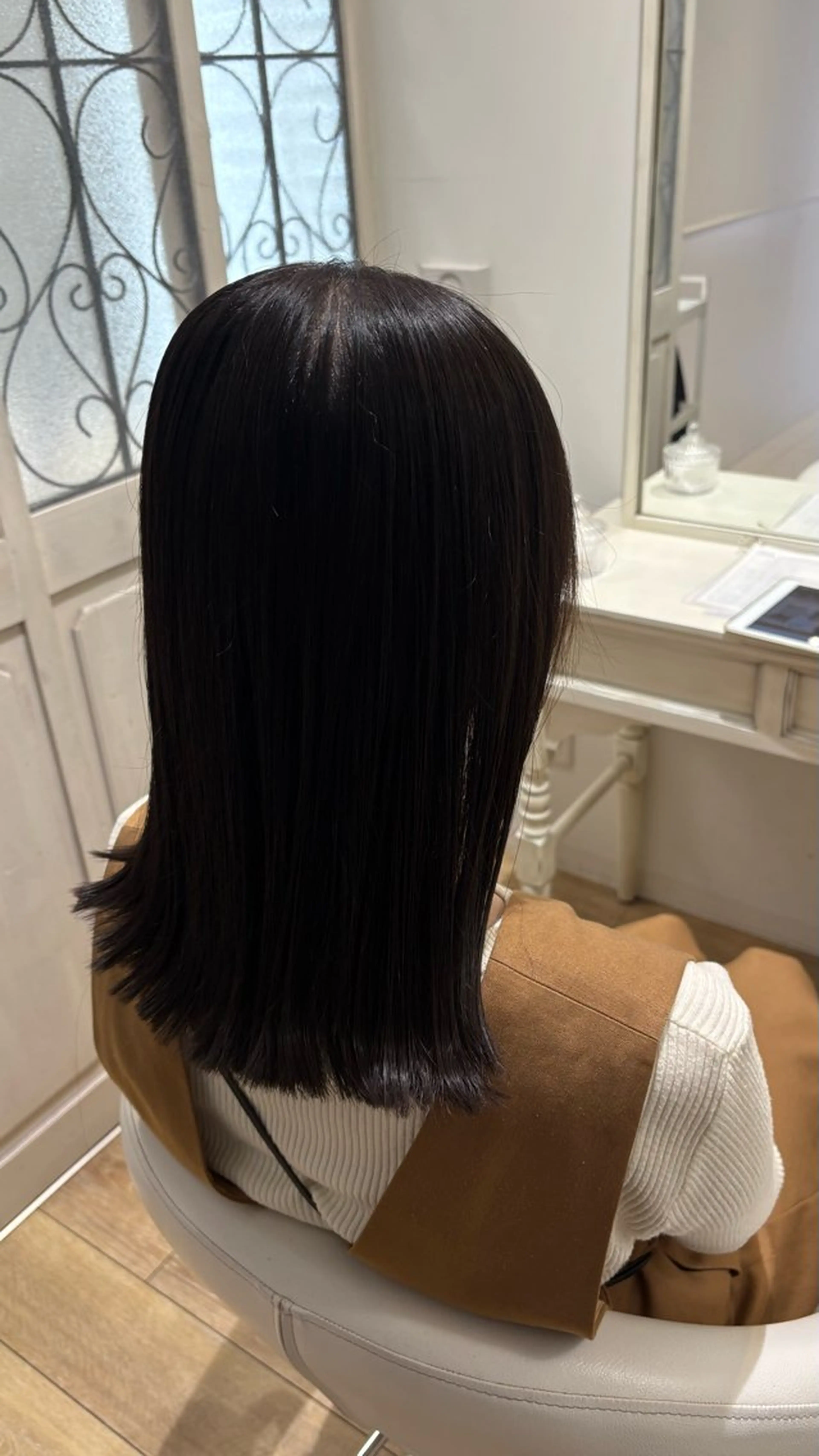 セミロング カラー カット ヘアカラー トリートメント ♣️似合わせ 艶髪カラーYUUGAのヘアスタイル