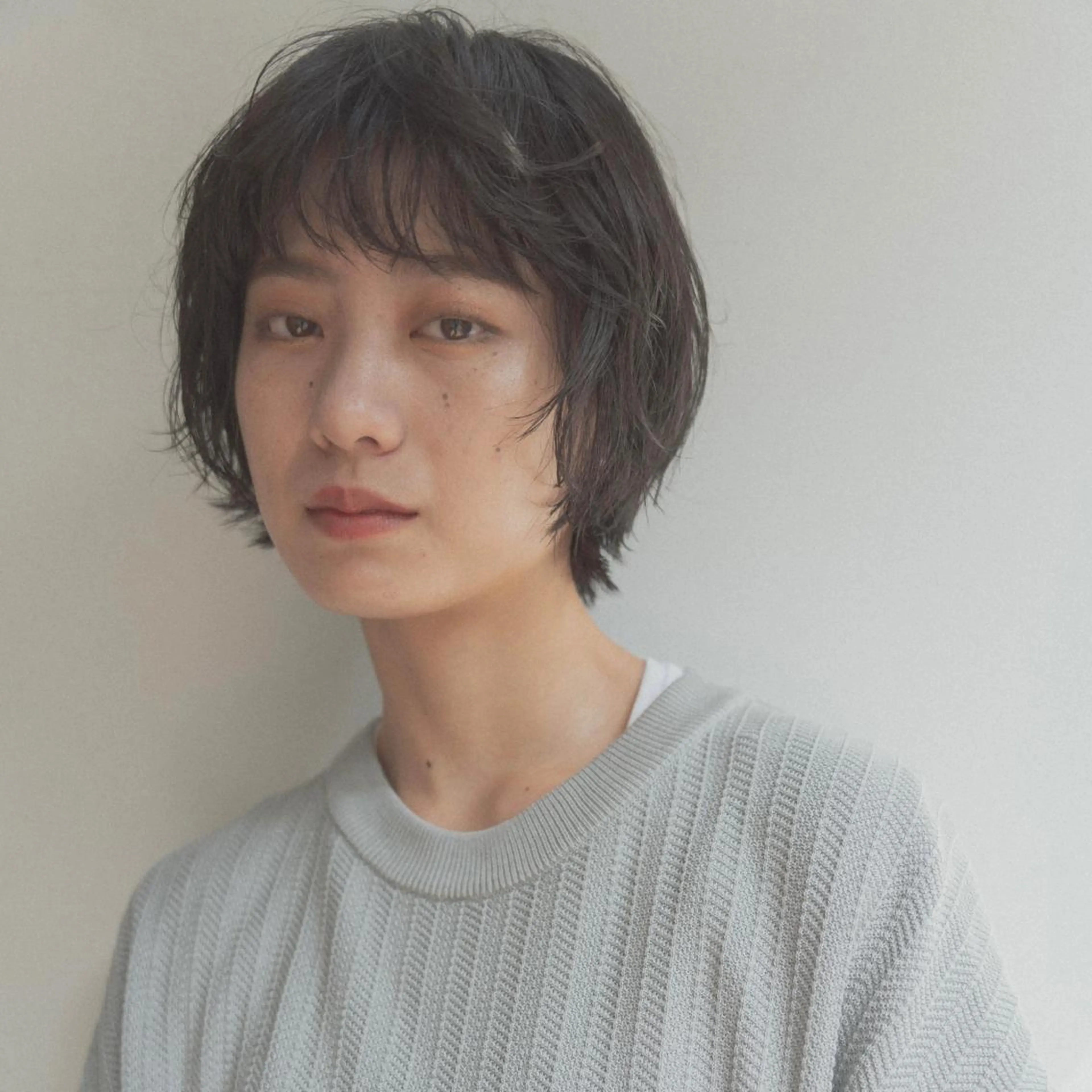 ショート タンバルモリパーマ 礒井メンキのヘアスタイル