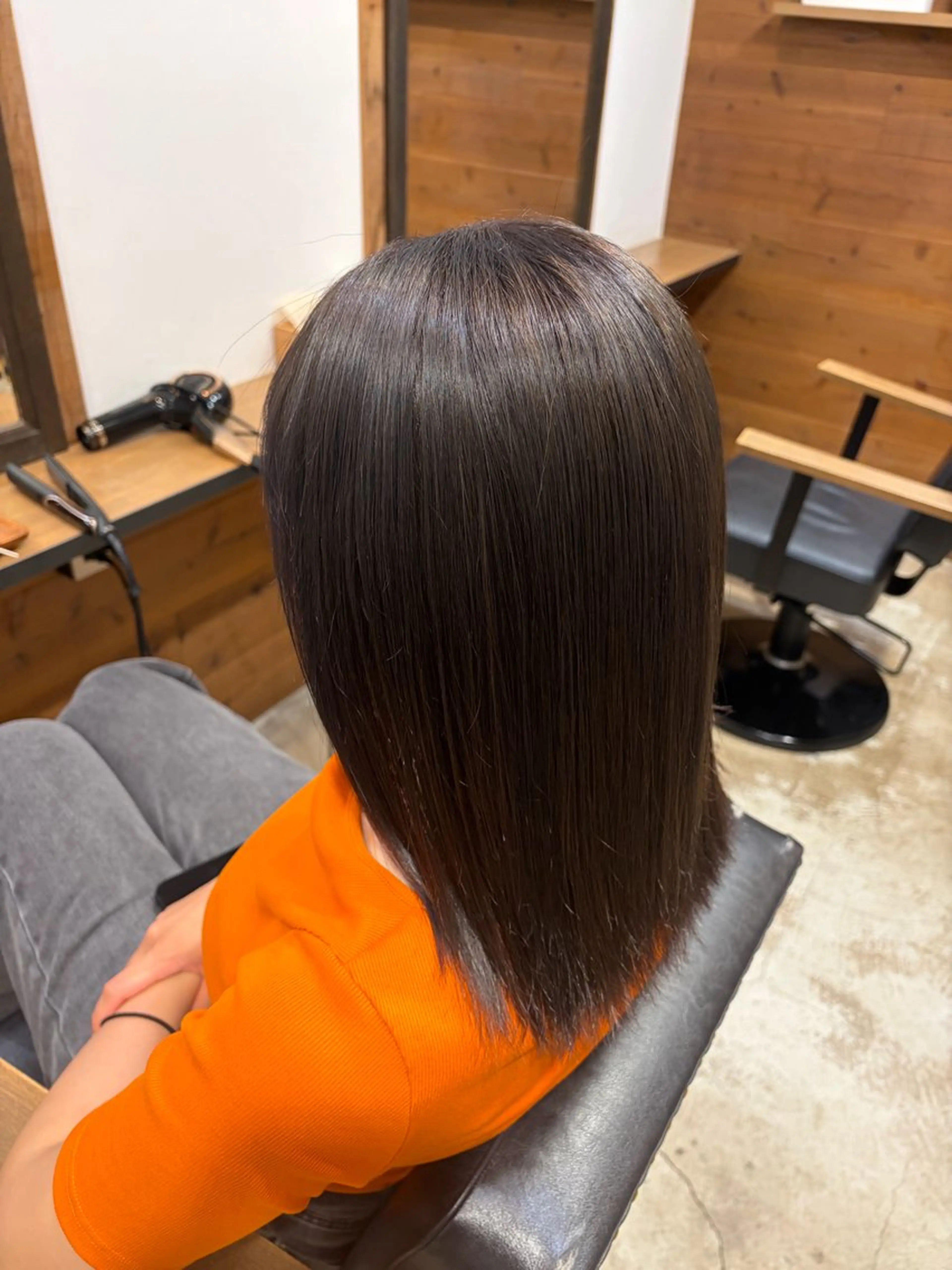 ミディアム アッシュ アッシュブラウン ヘアカラー 大原一太/岡谷/ モデルさん募集中のヘアスタイル