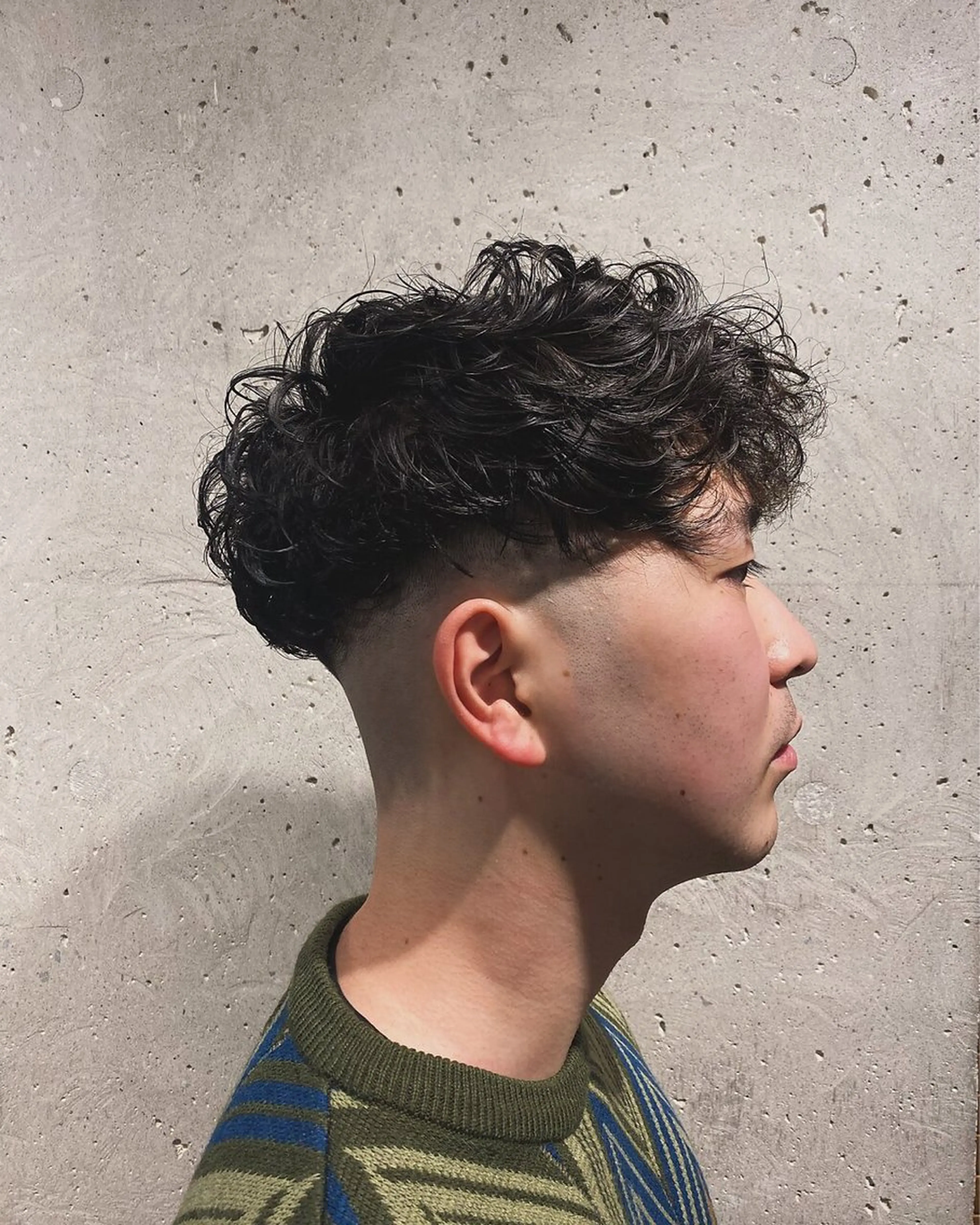 ショート パーマ メンズ メンズバレイヤージュ メンズブリーチ メンズハイライト メンズインナーカラー メンズメッシュ カット 髪質改善/透明感 OAK兵庫のヘアスタイル