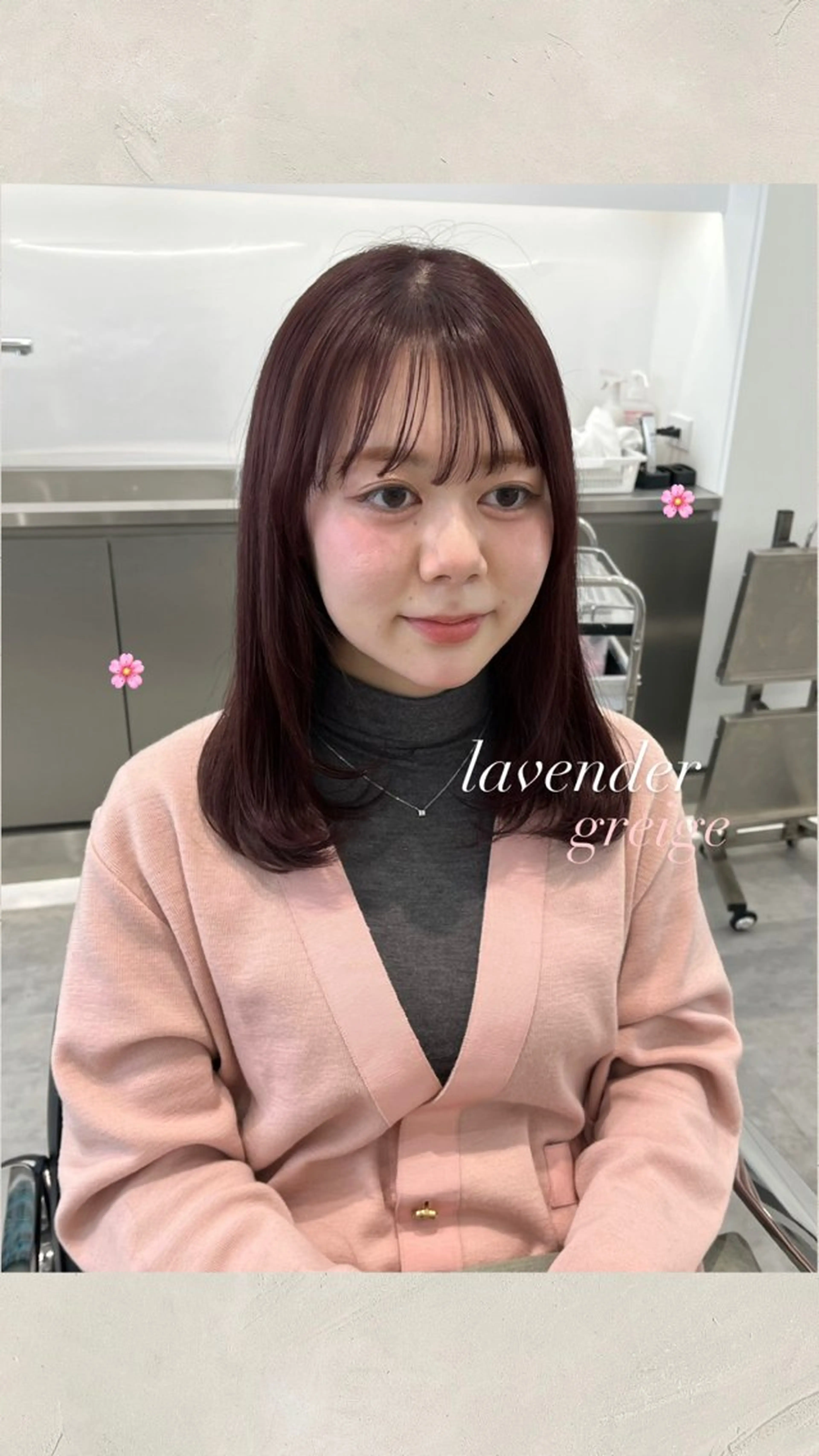 ミディアム カラー カット ヘアカラー ParveMix ♡白神みやびのヘアスタイル