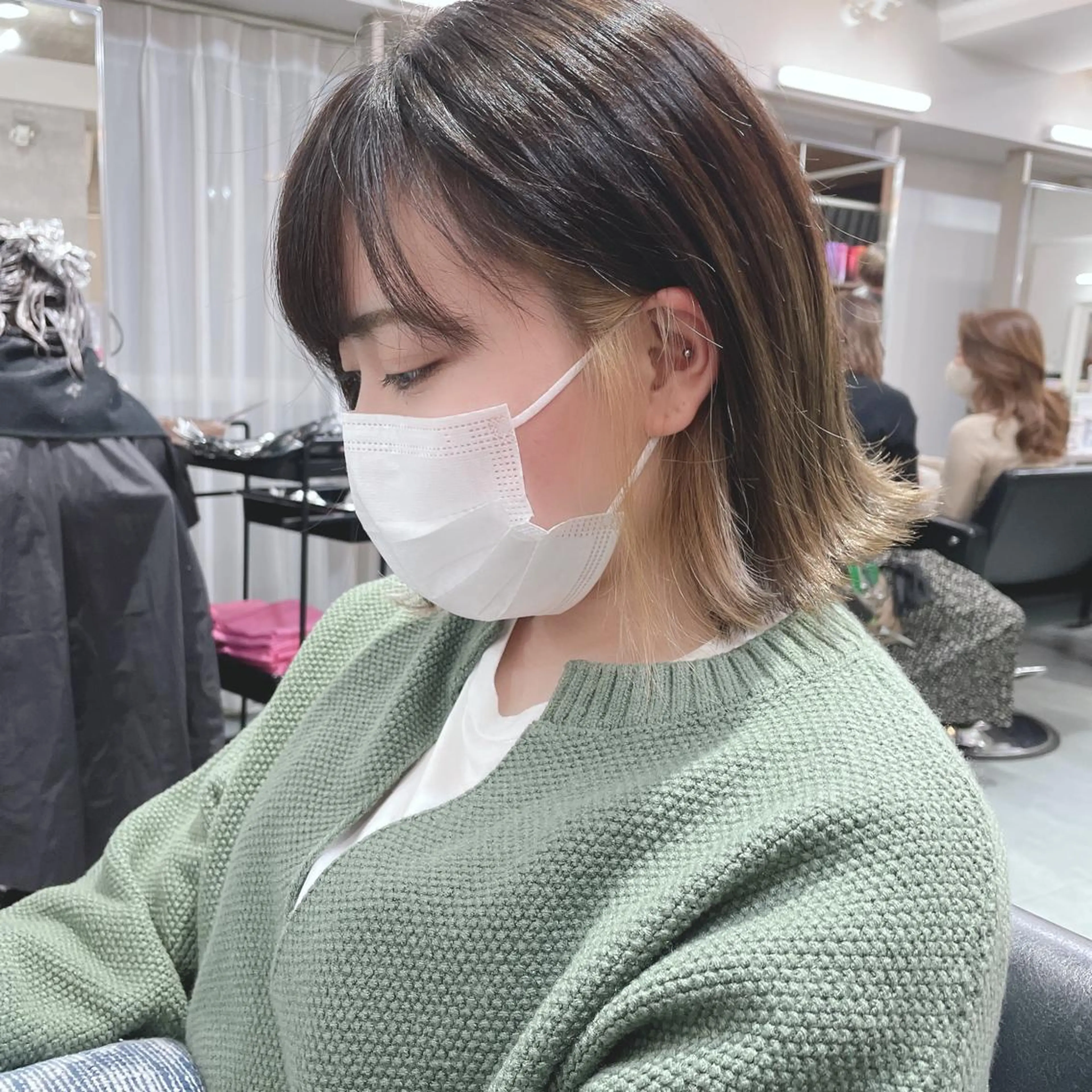 ショート カラー 髪質改善 中川　翔のヘアスタイル