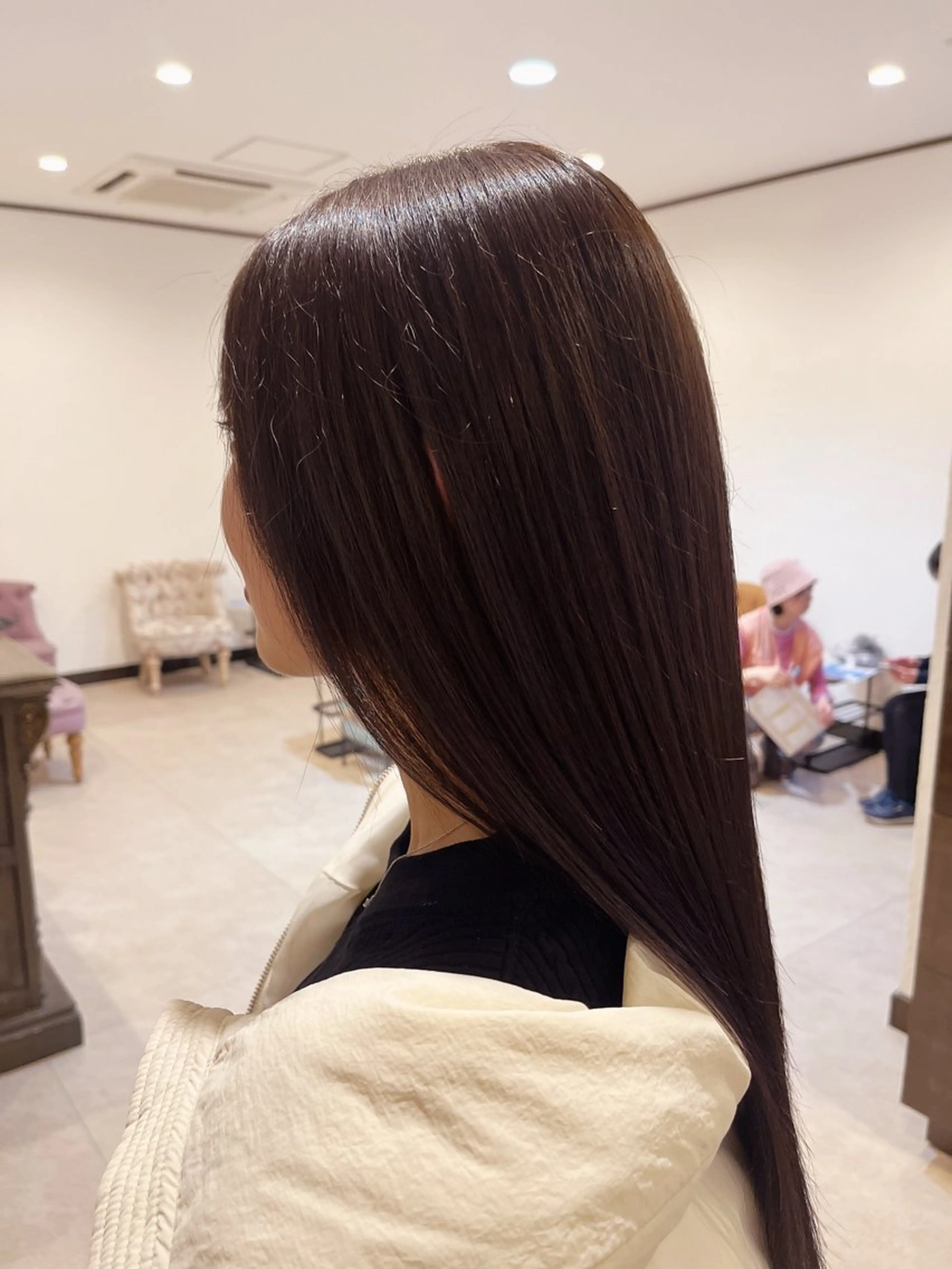 ロング 赤み消しカラー 🩵かりんのヘアスタイル