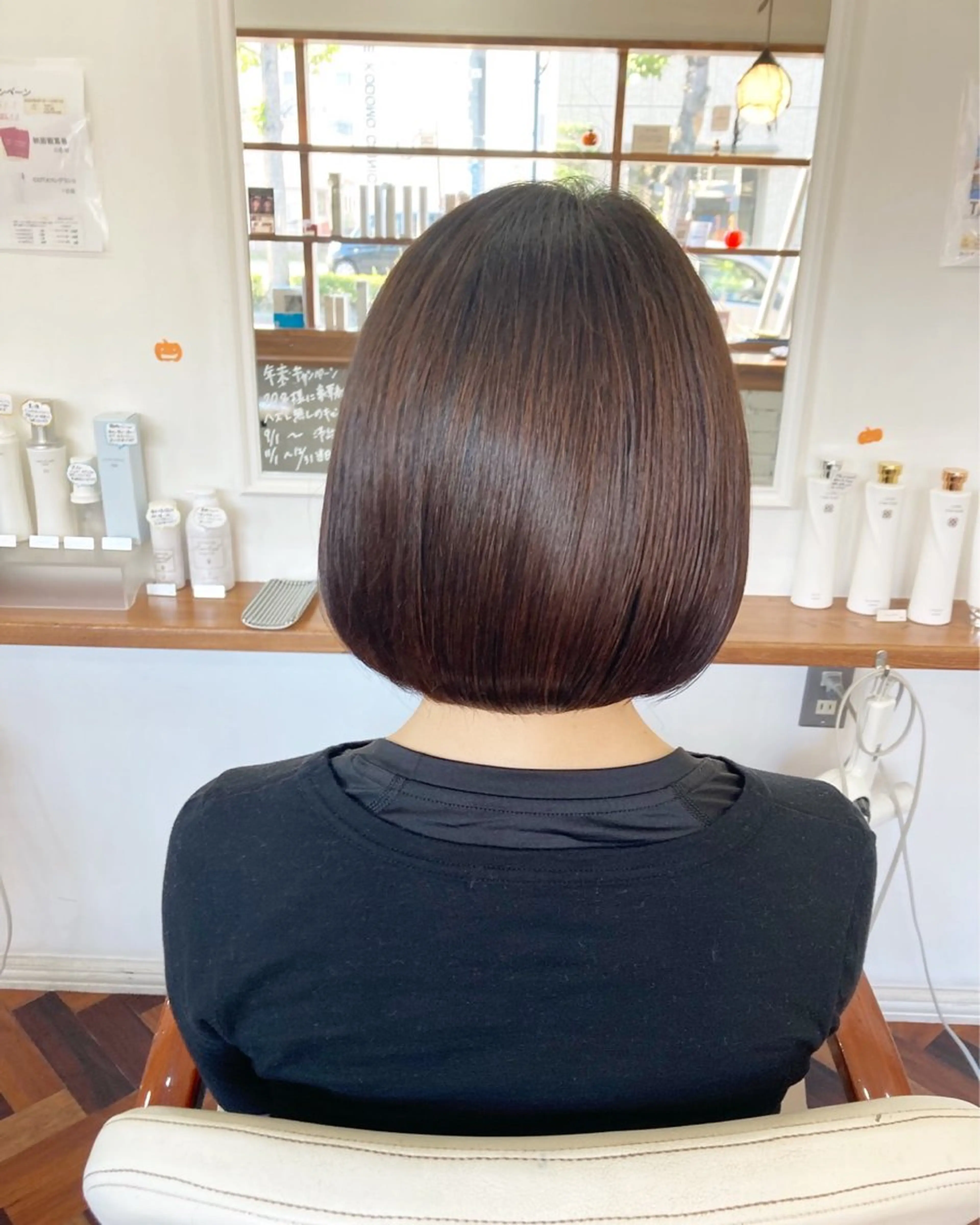 ショート ボブ 髪質改善 トリートメント mopa_kaede 暖色カラー/ロングのヘアスタイル