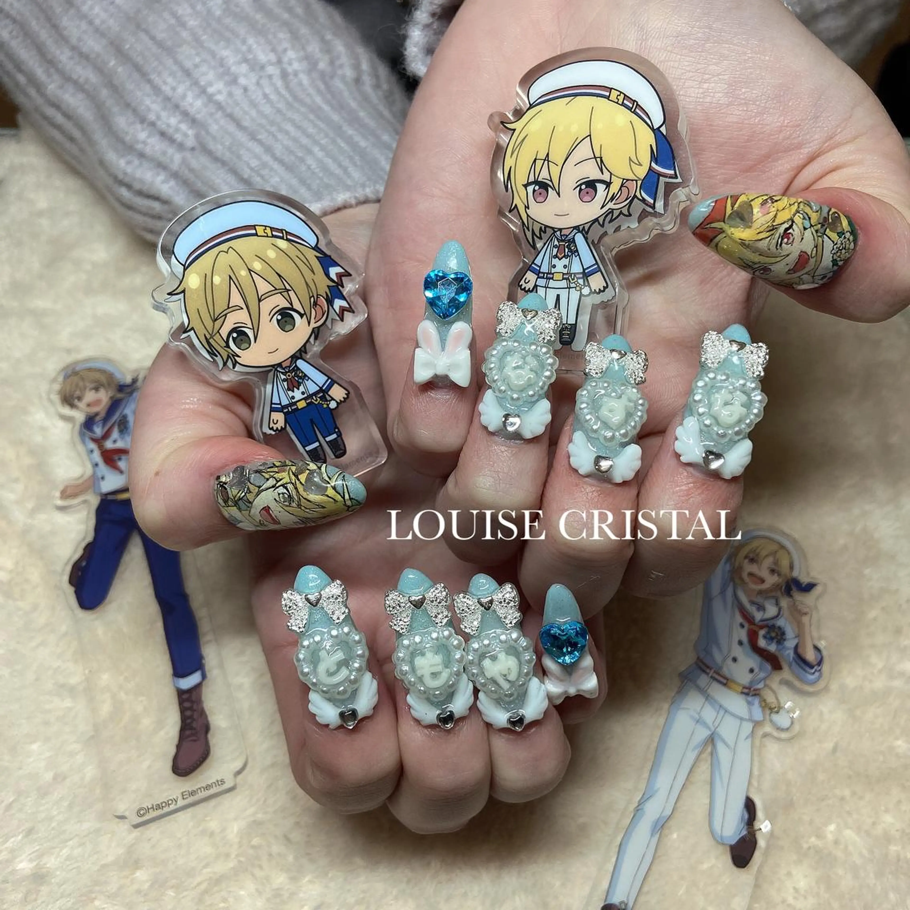 ネイル 持ち込み ハンドネイル LOUISE CRYSTALのネイルデザイン