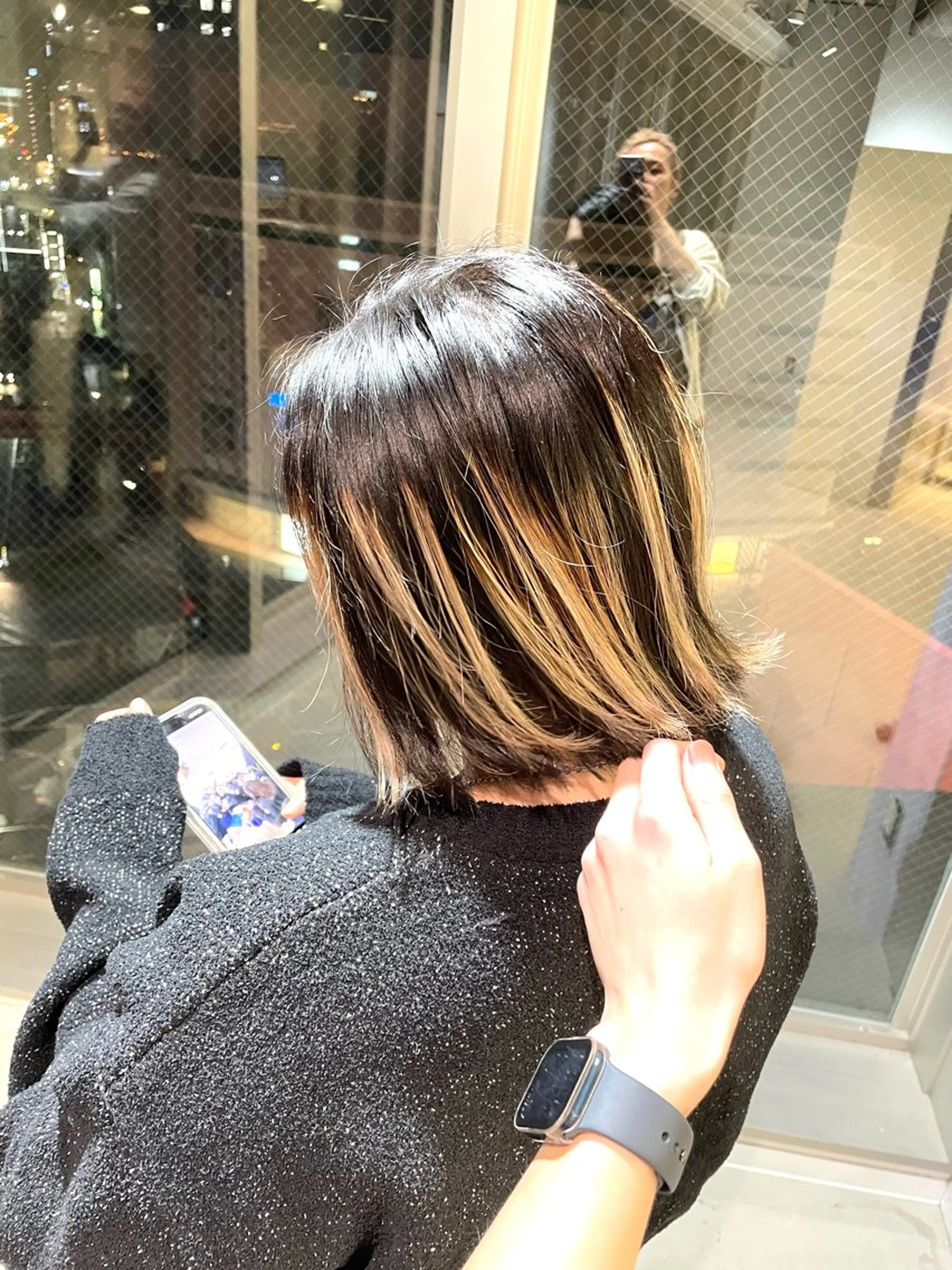 ショート カラー パーマ&ブリーチ /飯牟田/GEAR.のヘアスタイル