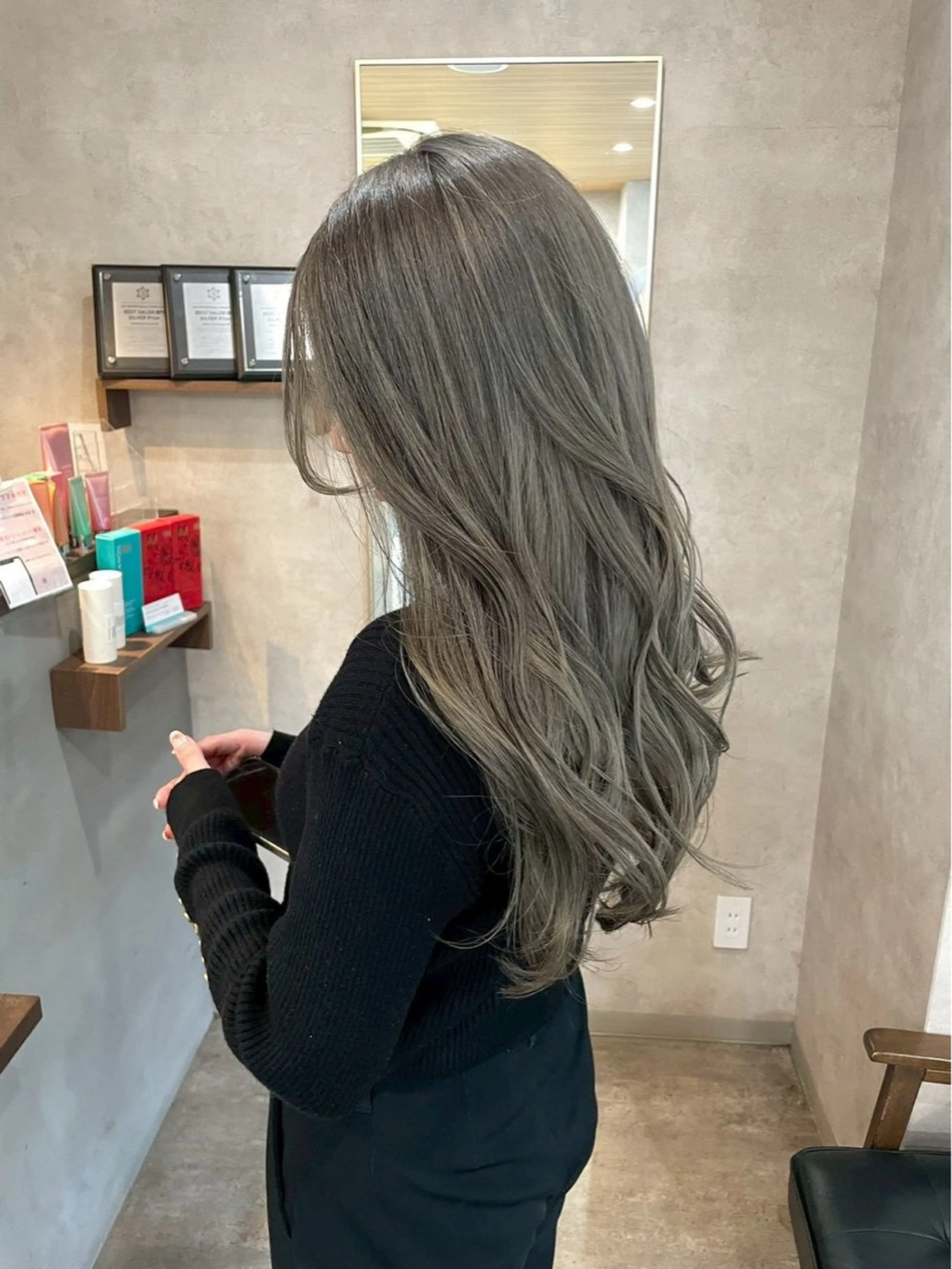 ロング カラー RIENS こうがのヘアスタイル