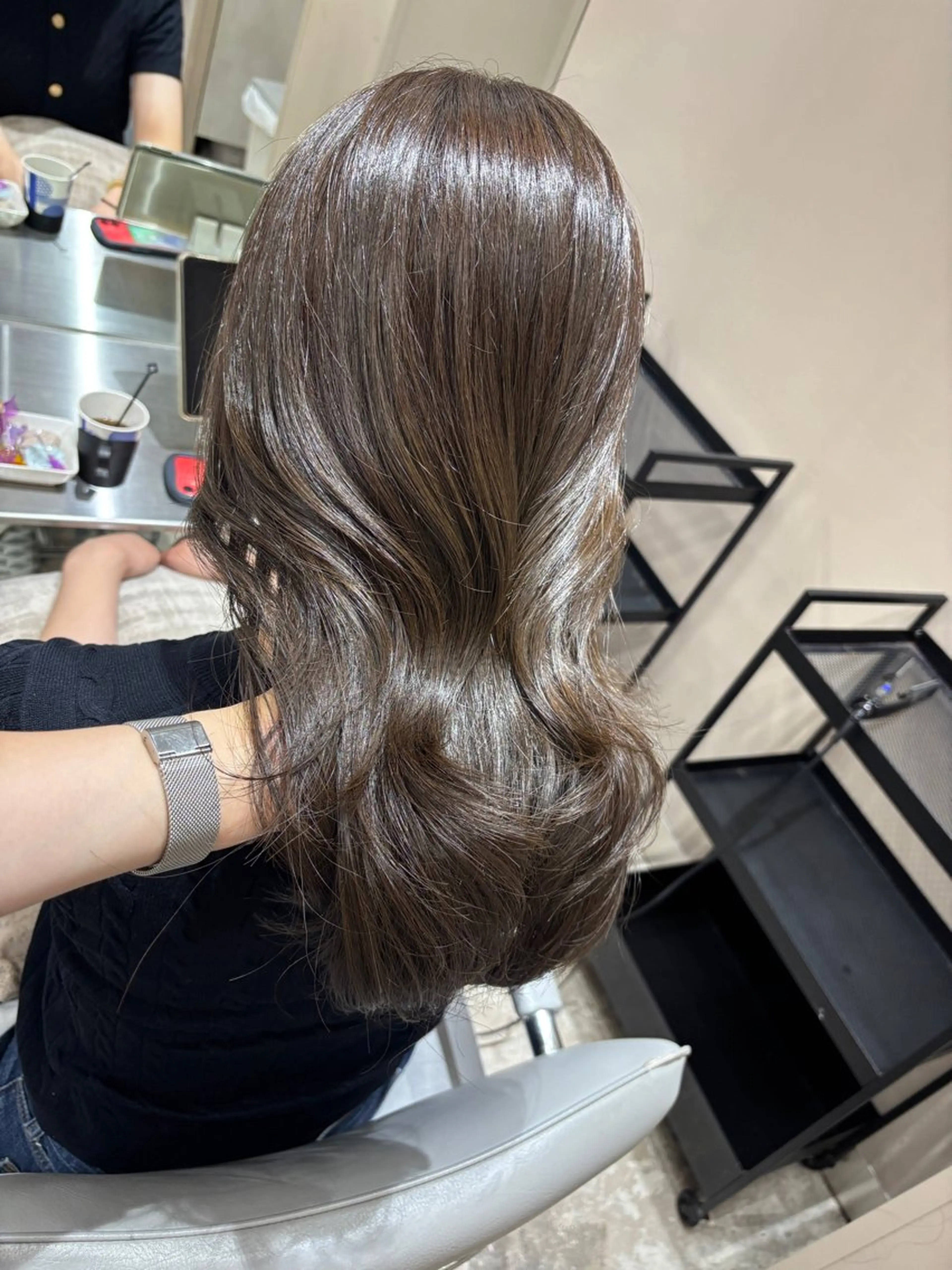 セミロング レイヤーカット コトネ🫧 韓国風レイヤーカットのヘアスタイル