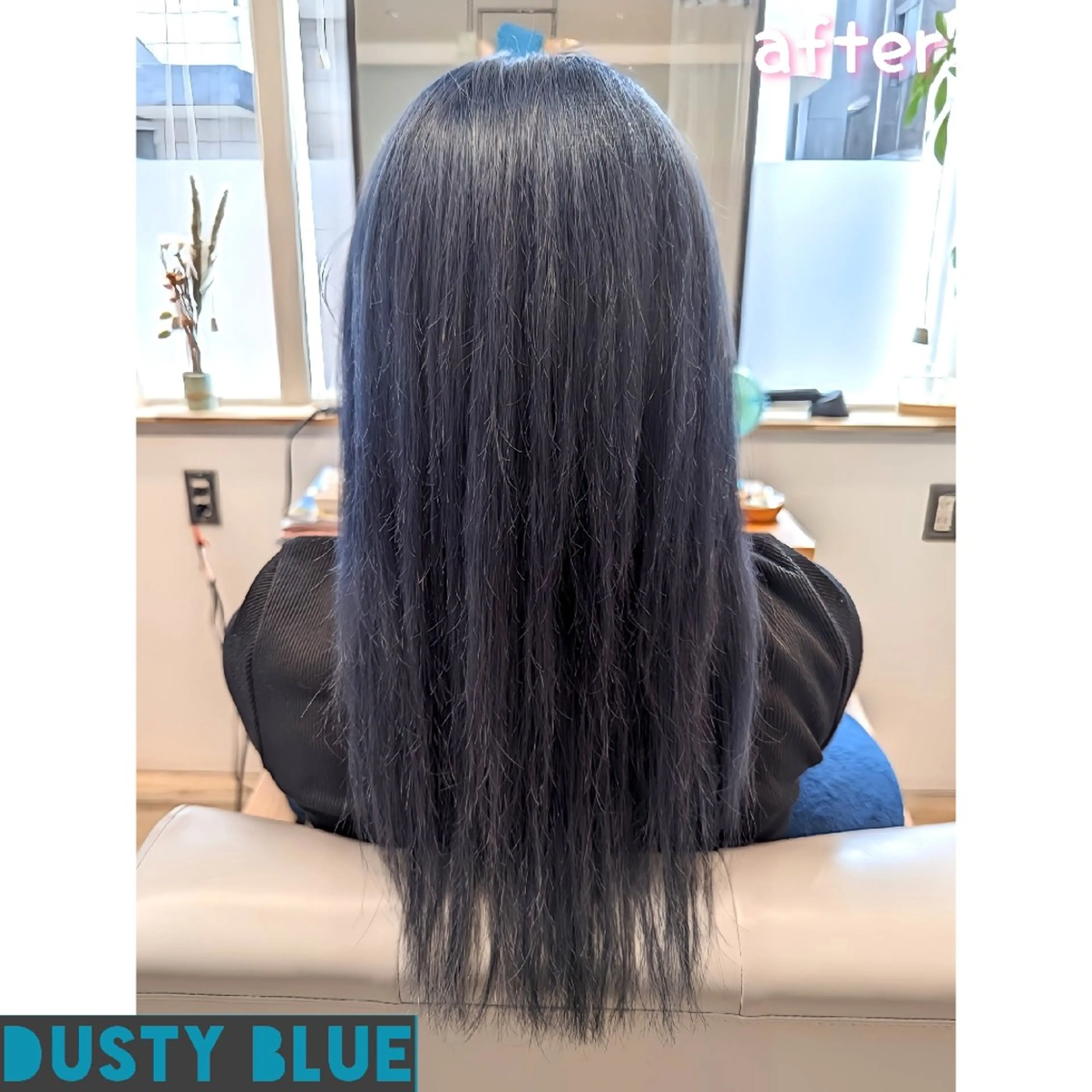 ロング カラー ブリーチ ブルーカラー ヘアカラー トリートメント Kokeshi/吹上 /Rymlhairのヘアスタイル